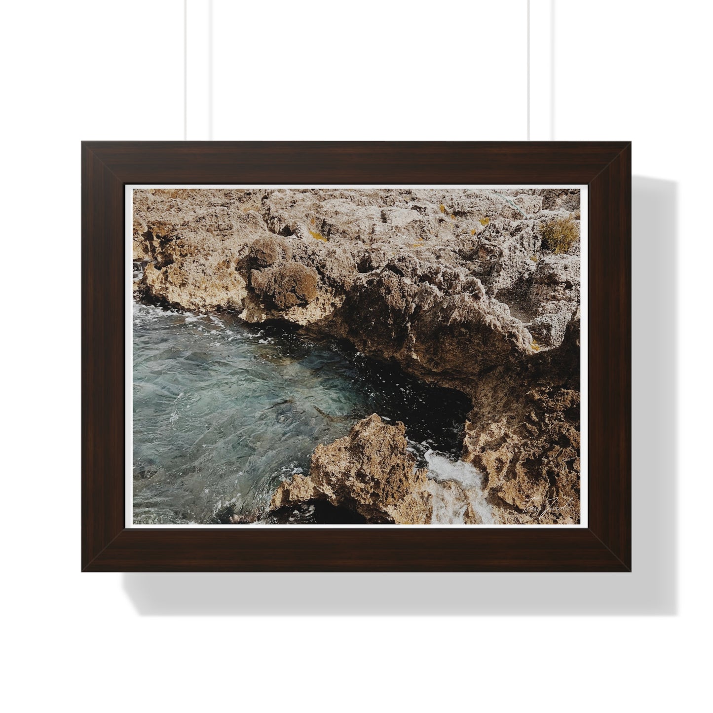 Low Tide - Framed Horizontal Poster