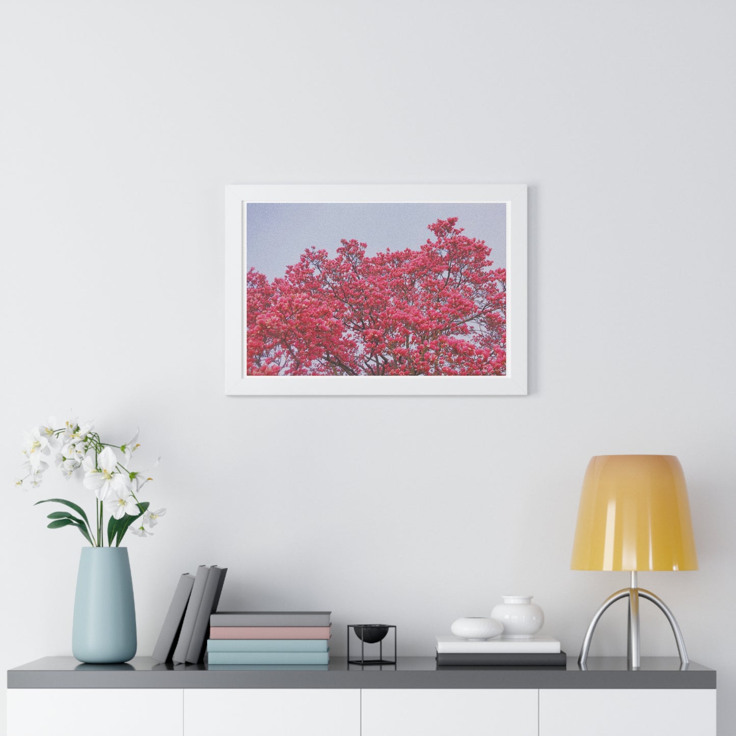 Blooming Pink - Framed Horizontal Poster
