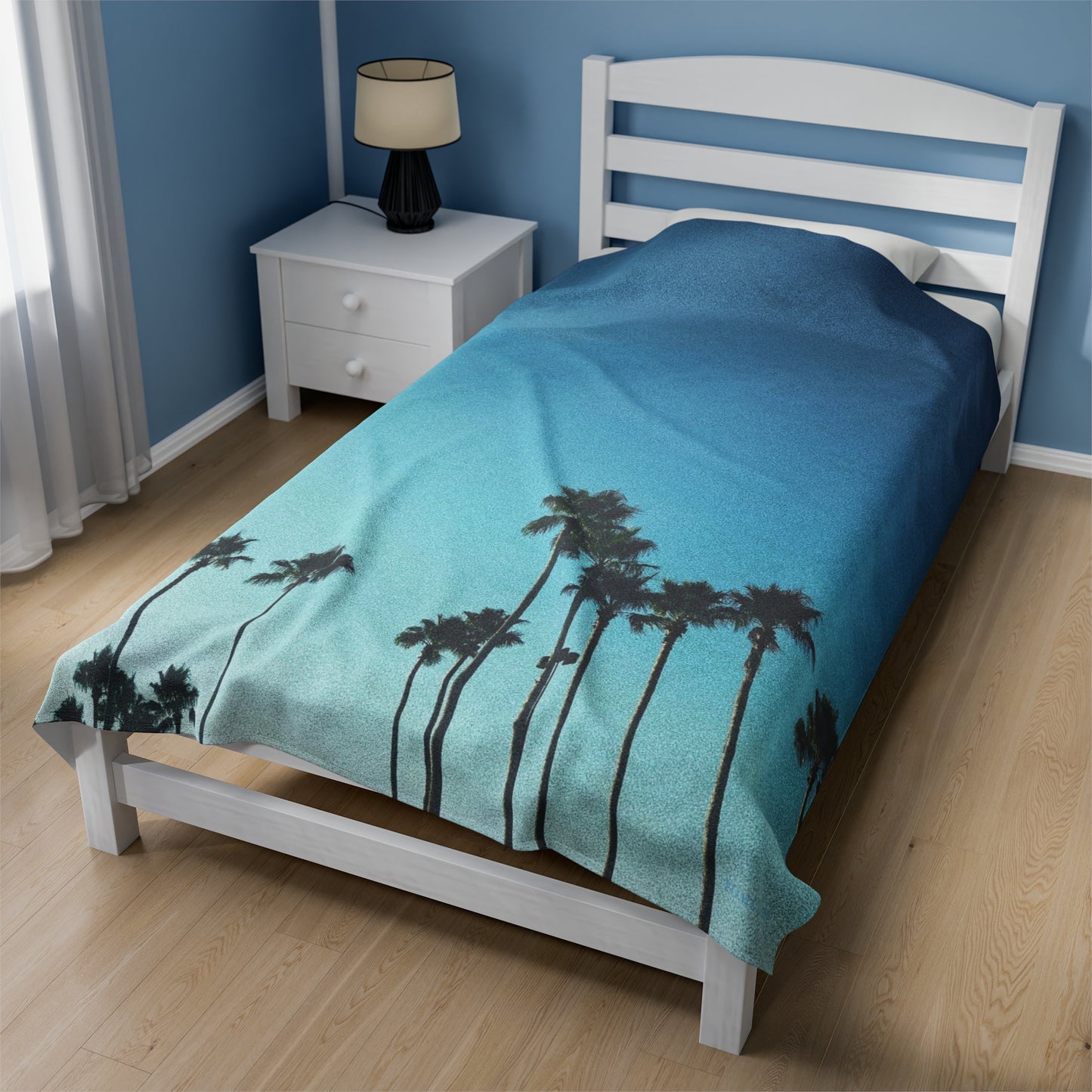 Palm Paradise - Velveteen Plush Blanket