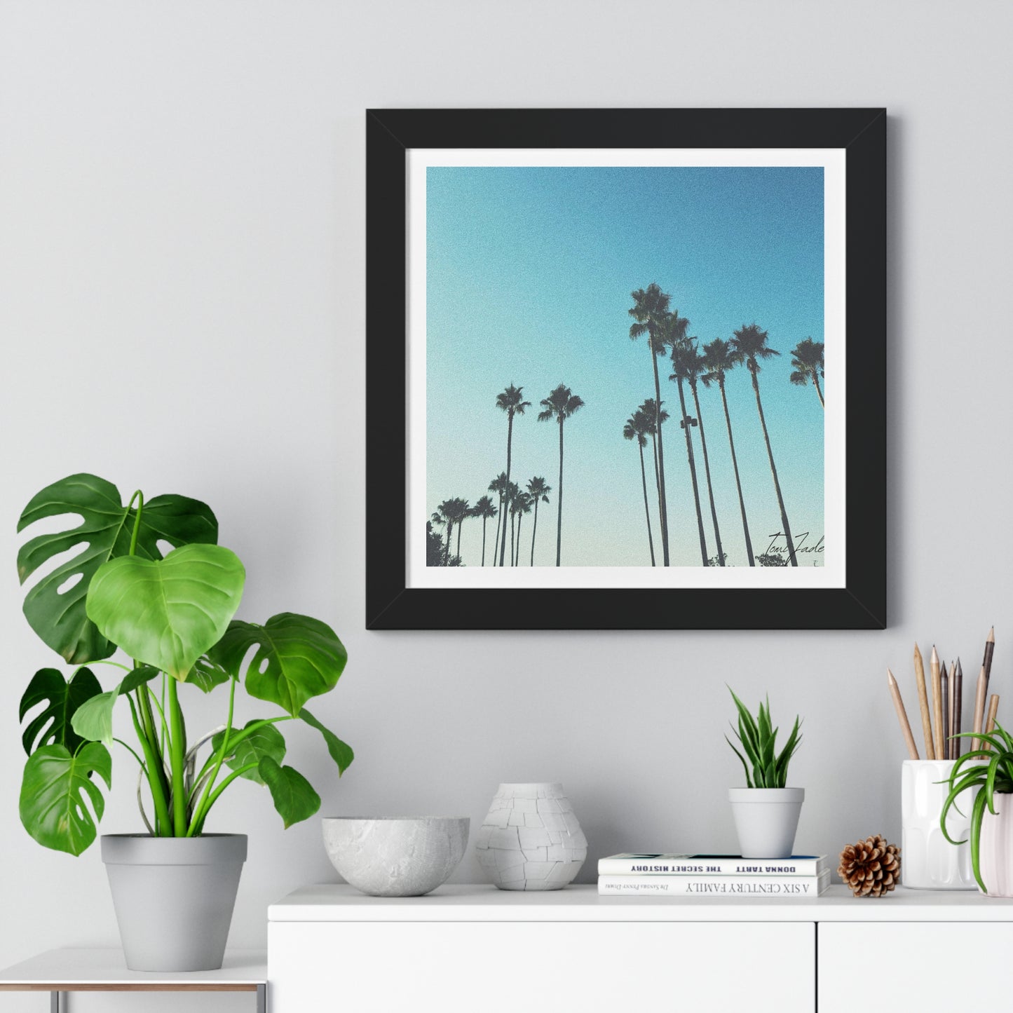 Palm Paradise - Framed Vertical Poster