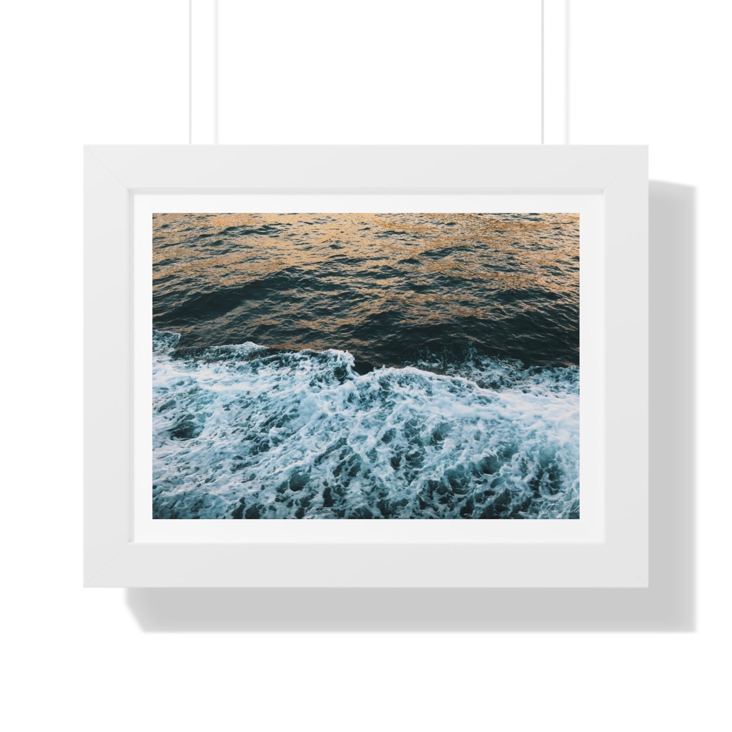 Rushing Waters - Framed Horizontal Poster