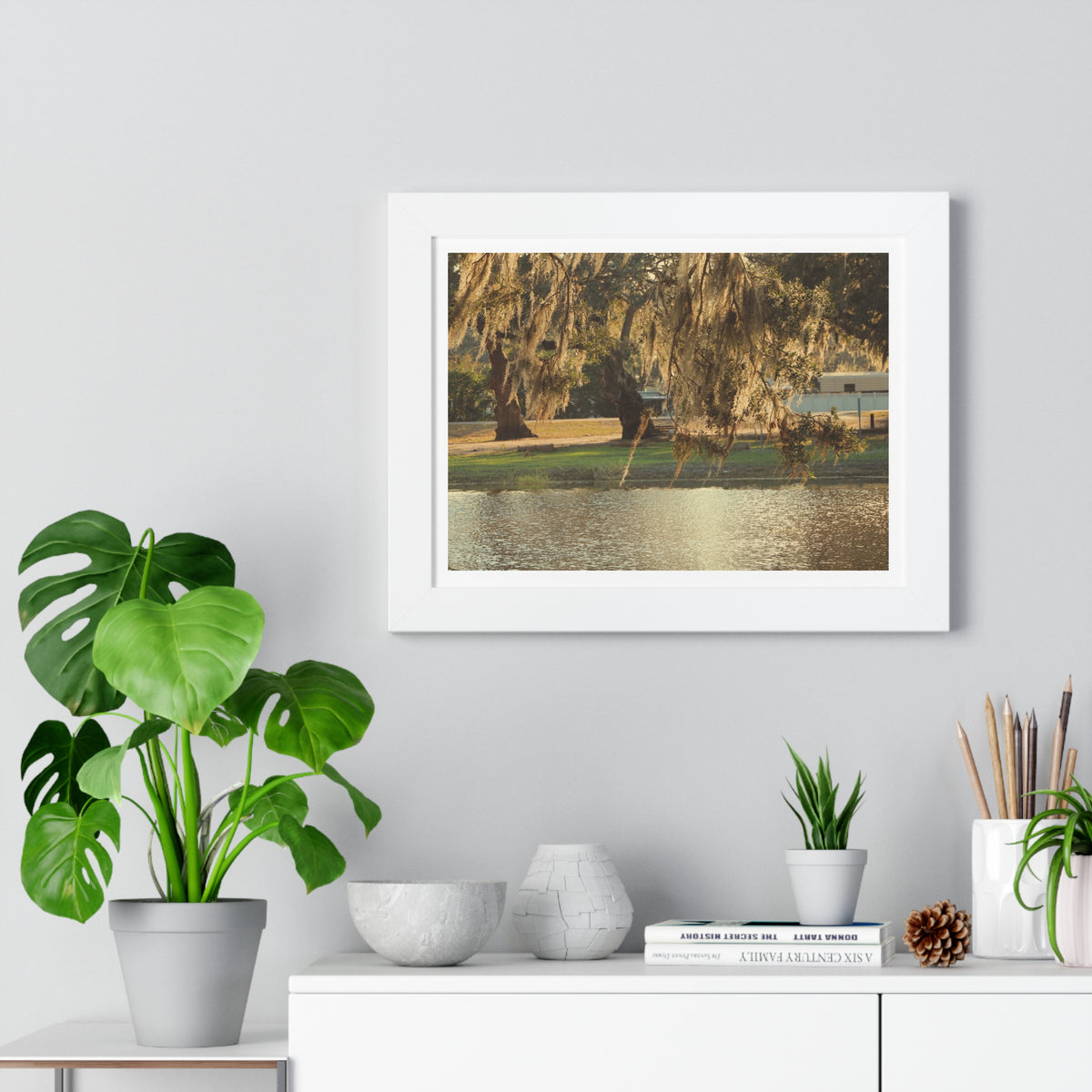A Golden Park - Framed Horizontal Poster