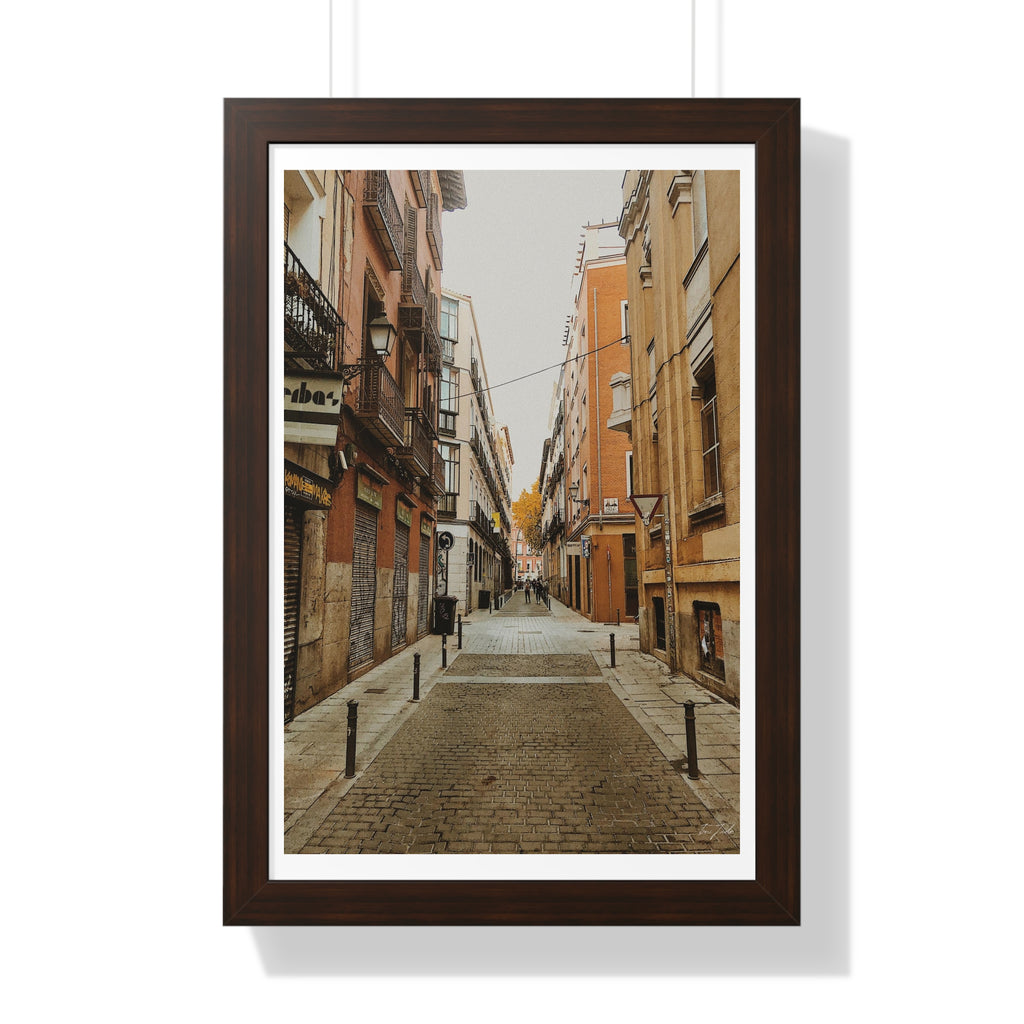 Nostalgic Streets - Framed Vertical Poster