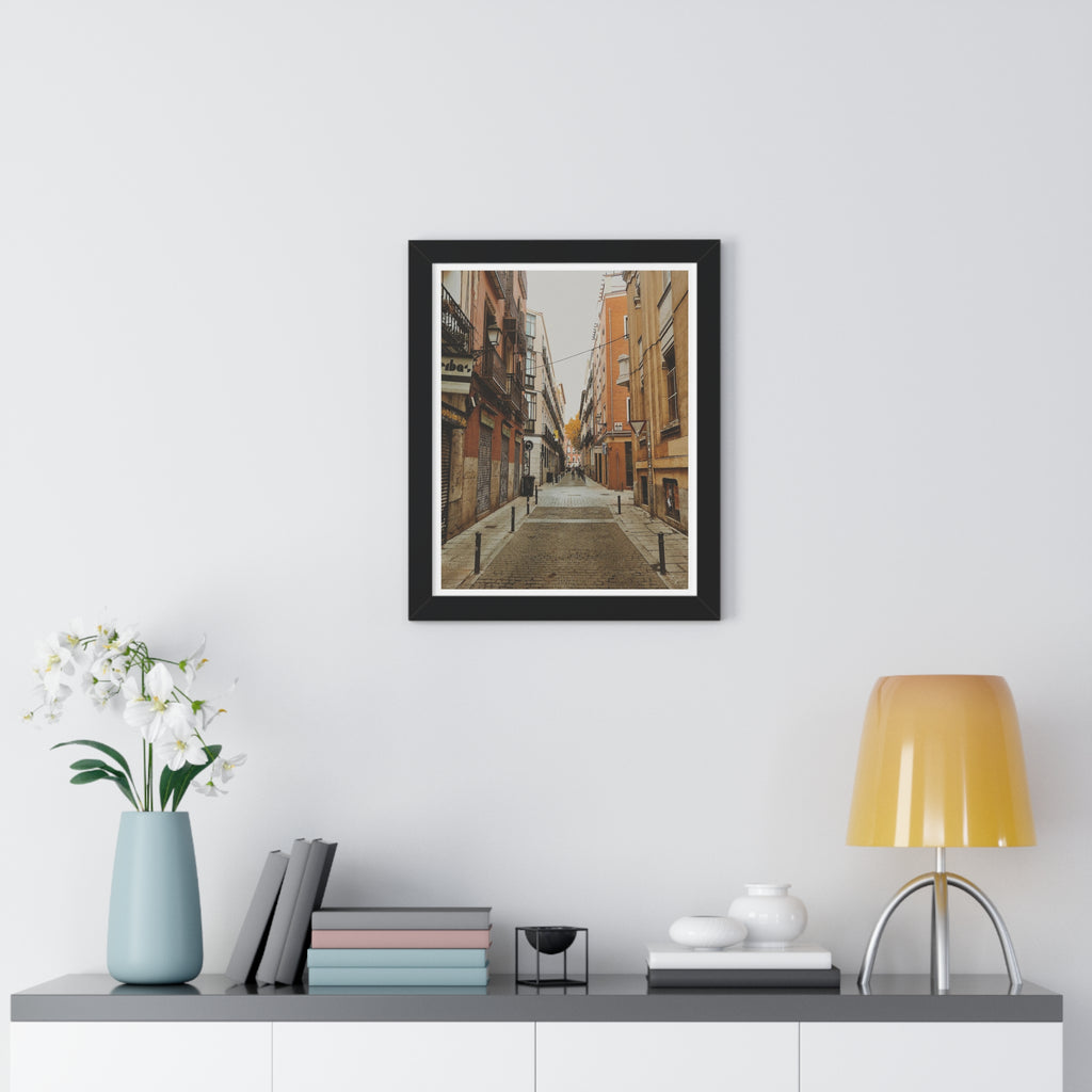 Nostalgic Streets - Framed Vertical Poster