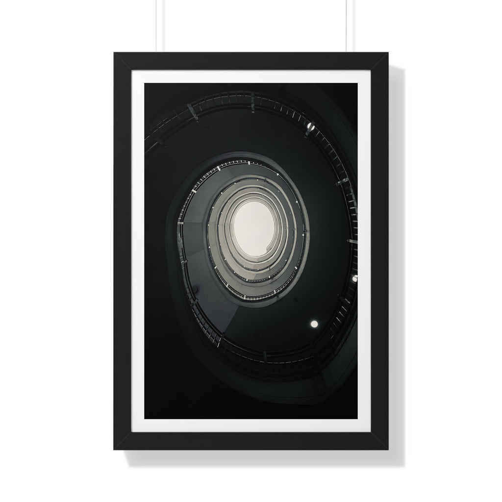 Spiral Staircase - Framed Vertical Poster
