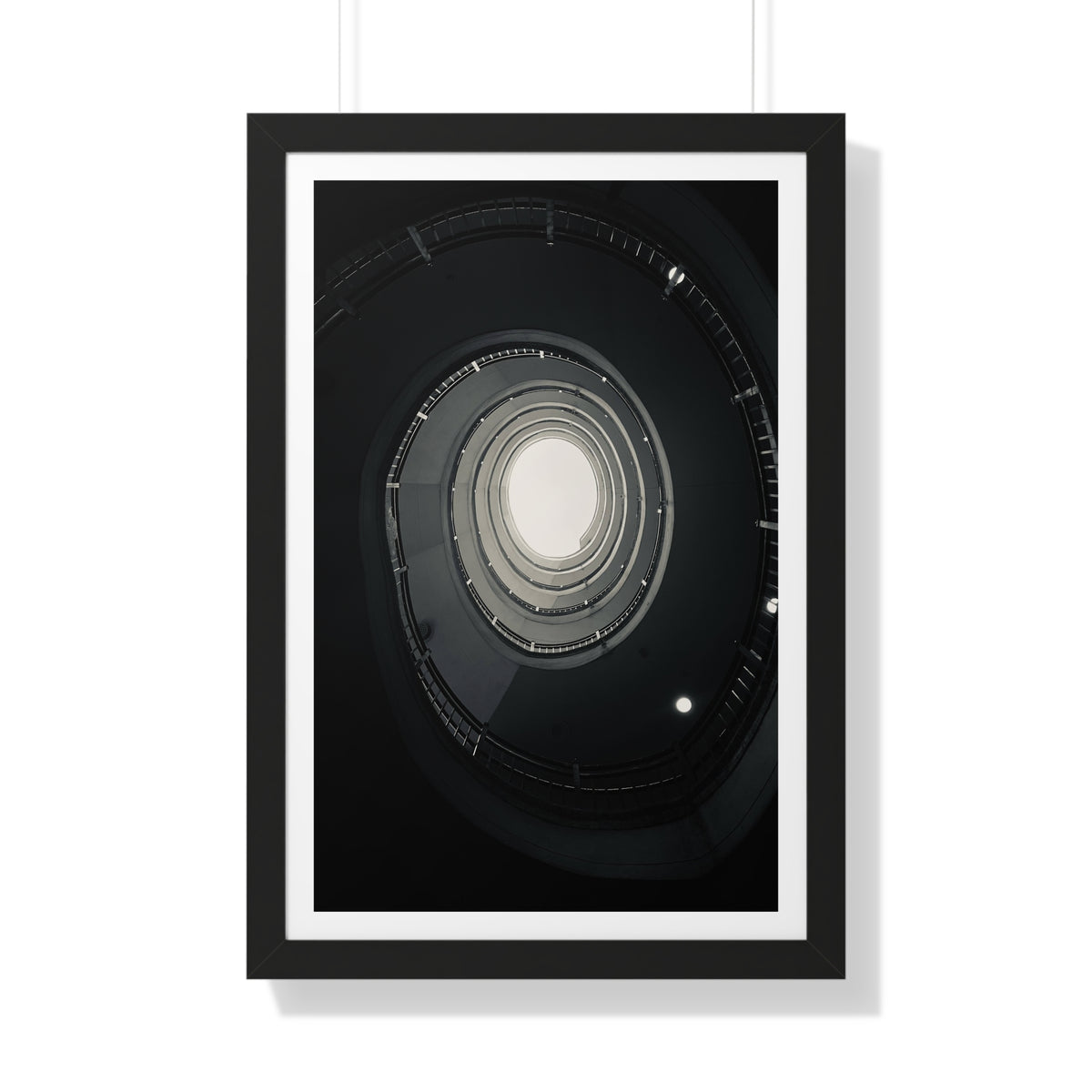 Spiral Staircase - Framed Vertical Poster