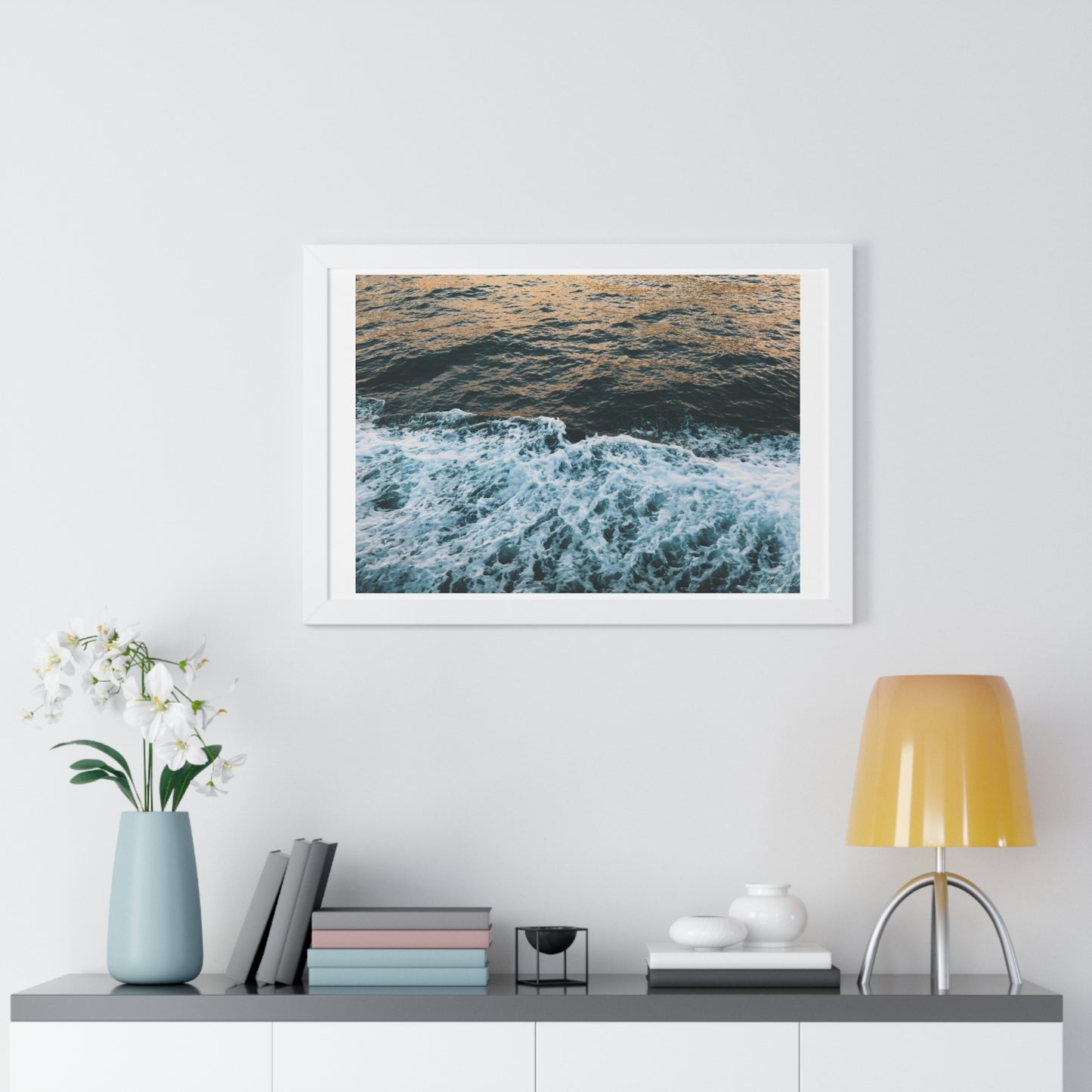 Rushing Waters - Framed Horizontal Poster