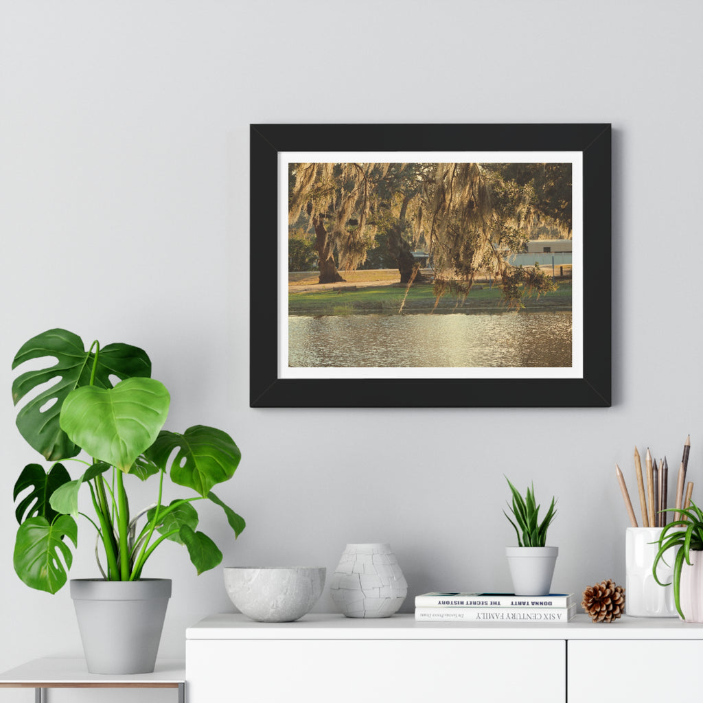 A Golden Park - Framed Horizontal Poster