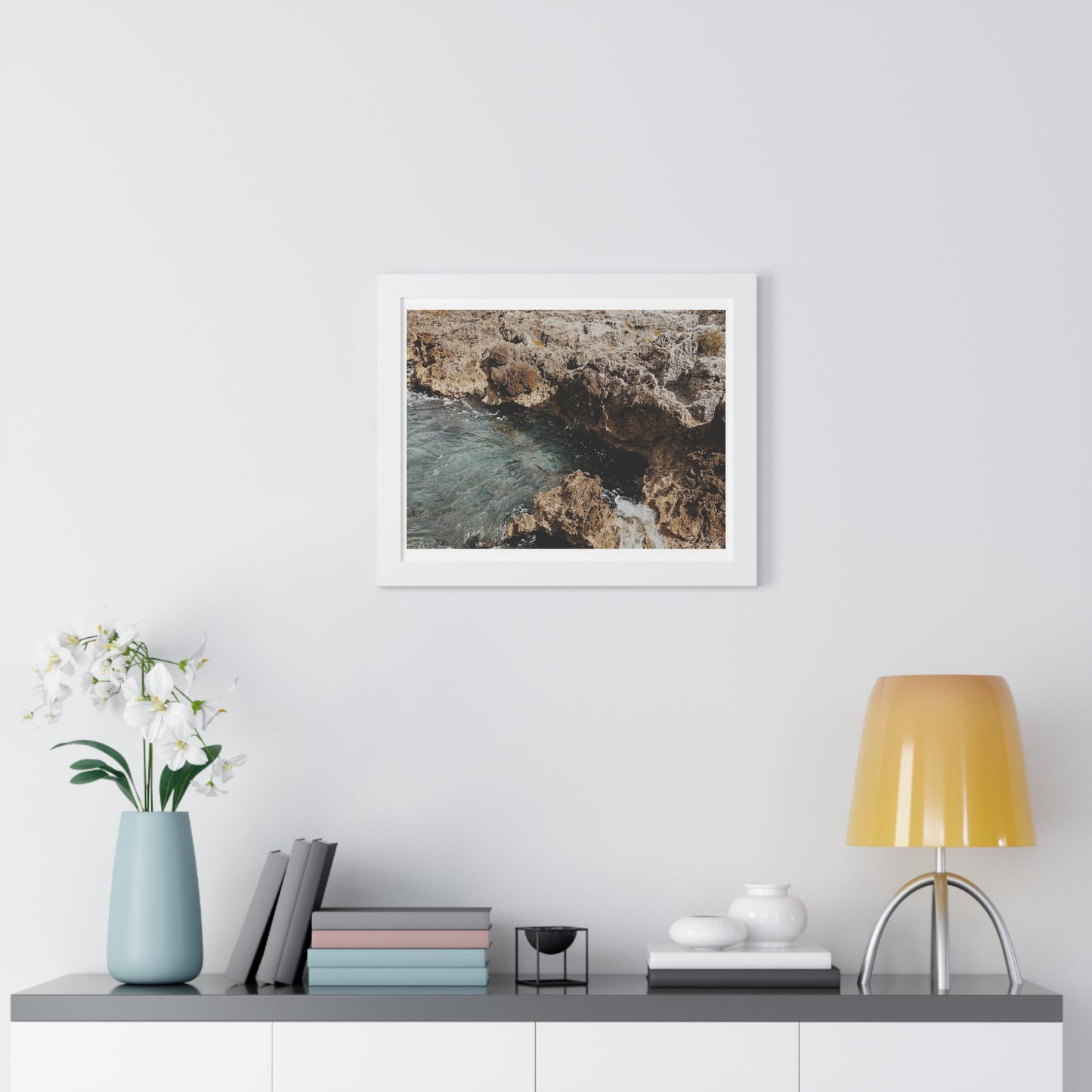 Low Tide - Framed Horizontal Poster