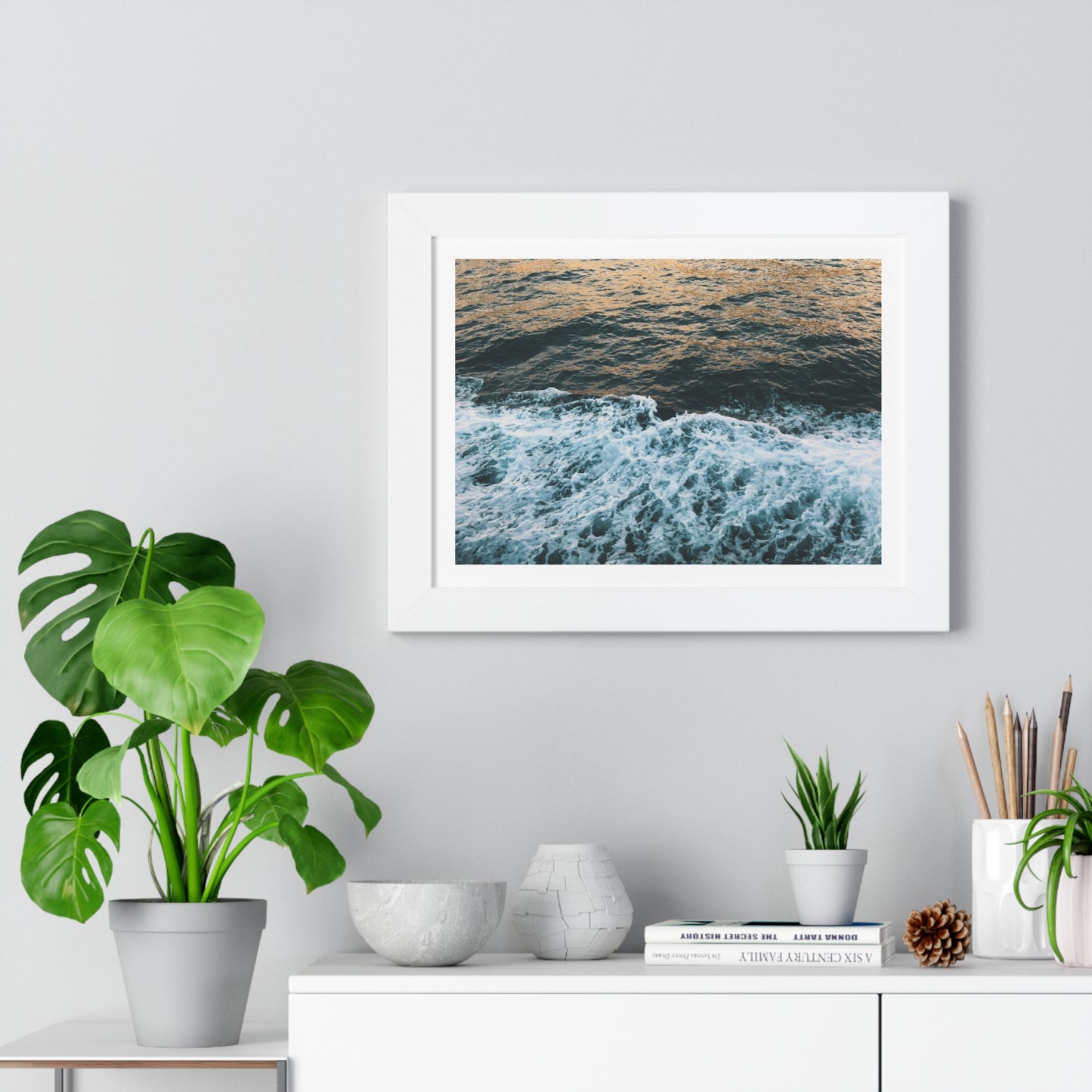 Rushing Waters - Framed Horizontal Poster