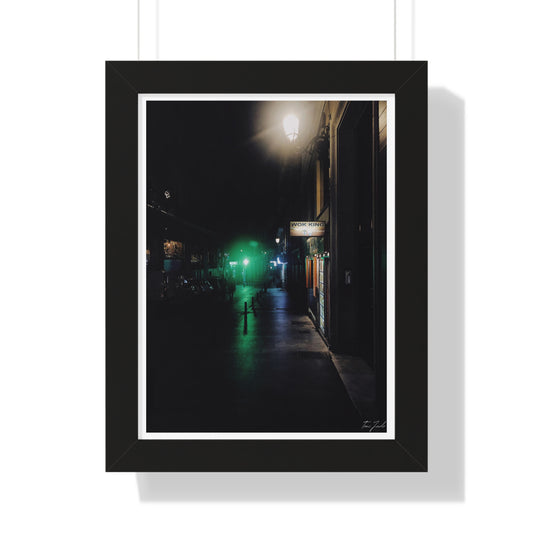 Night in Madrid - Framed Vertical Poster