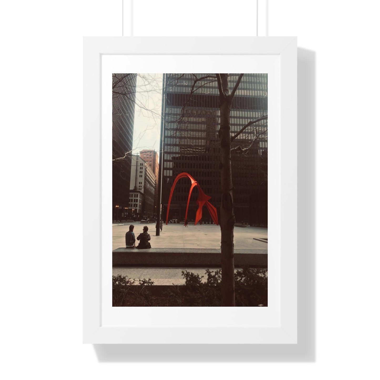 Calder Red - Framed Vertical Poster