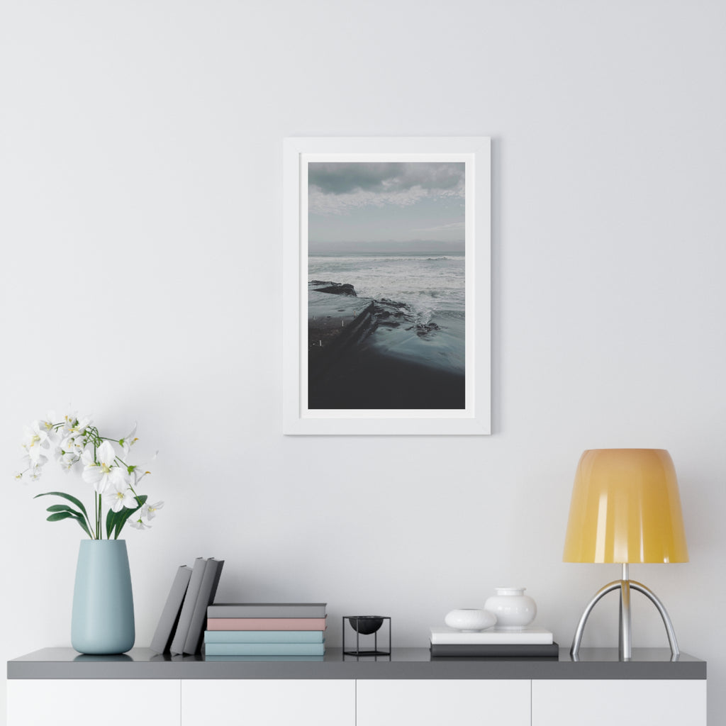 Deep Coast - Framed Vertical Poster