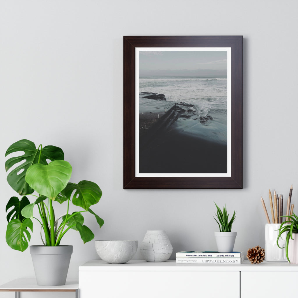 Deep Coast - Framed Vertical Poster
