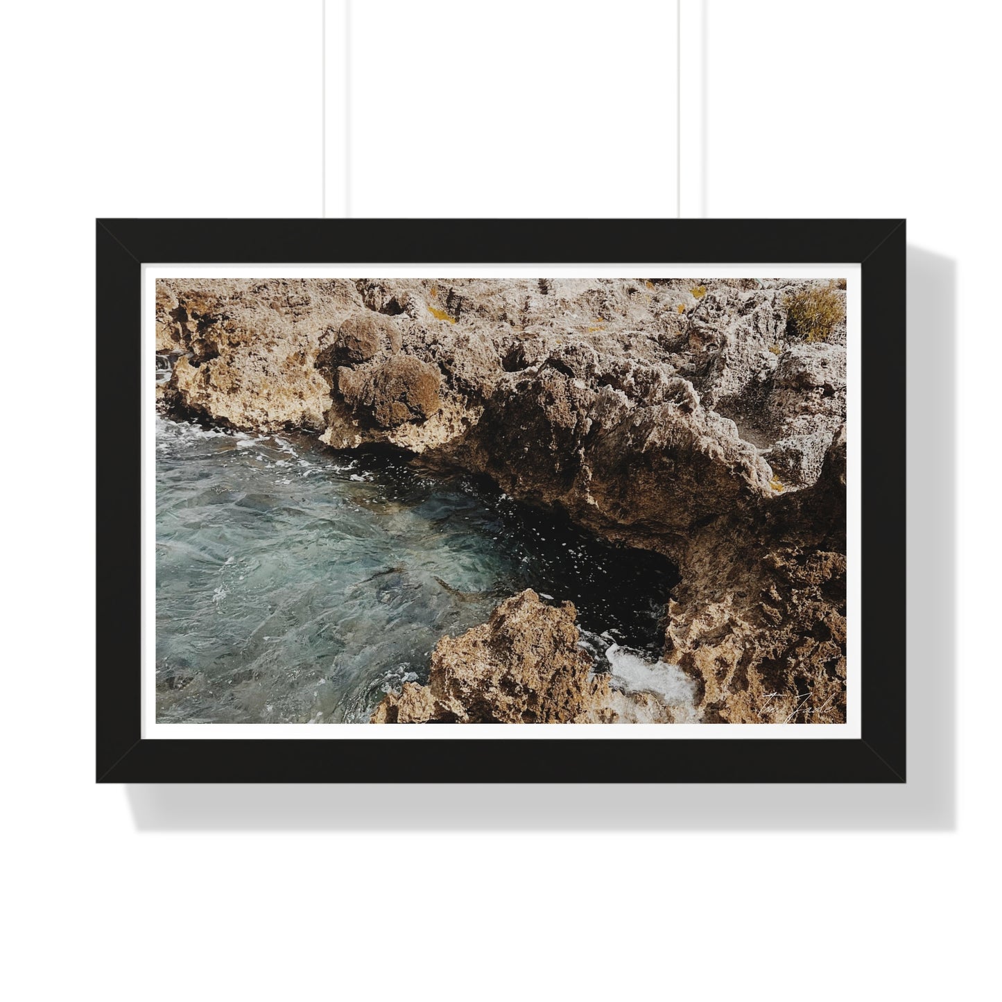 Low Tide - Framed Horizontal Poster