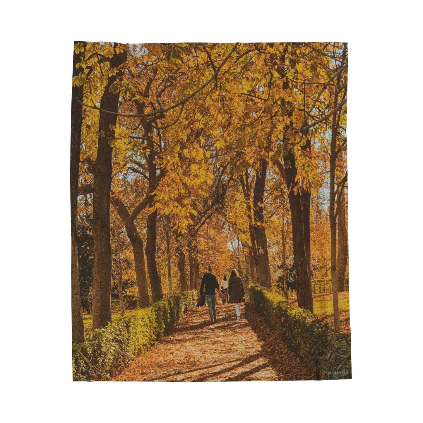 Autumn in Spain - Velveteen Plush Blanket