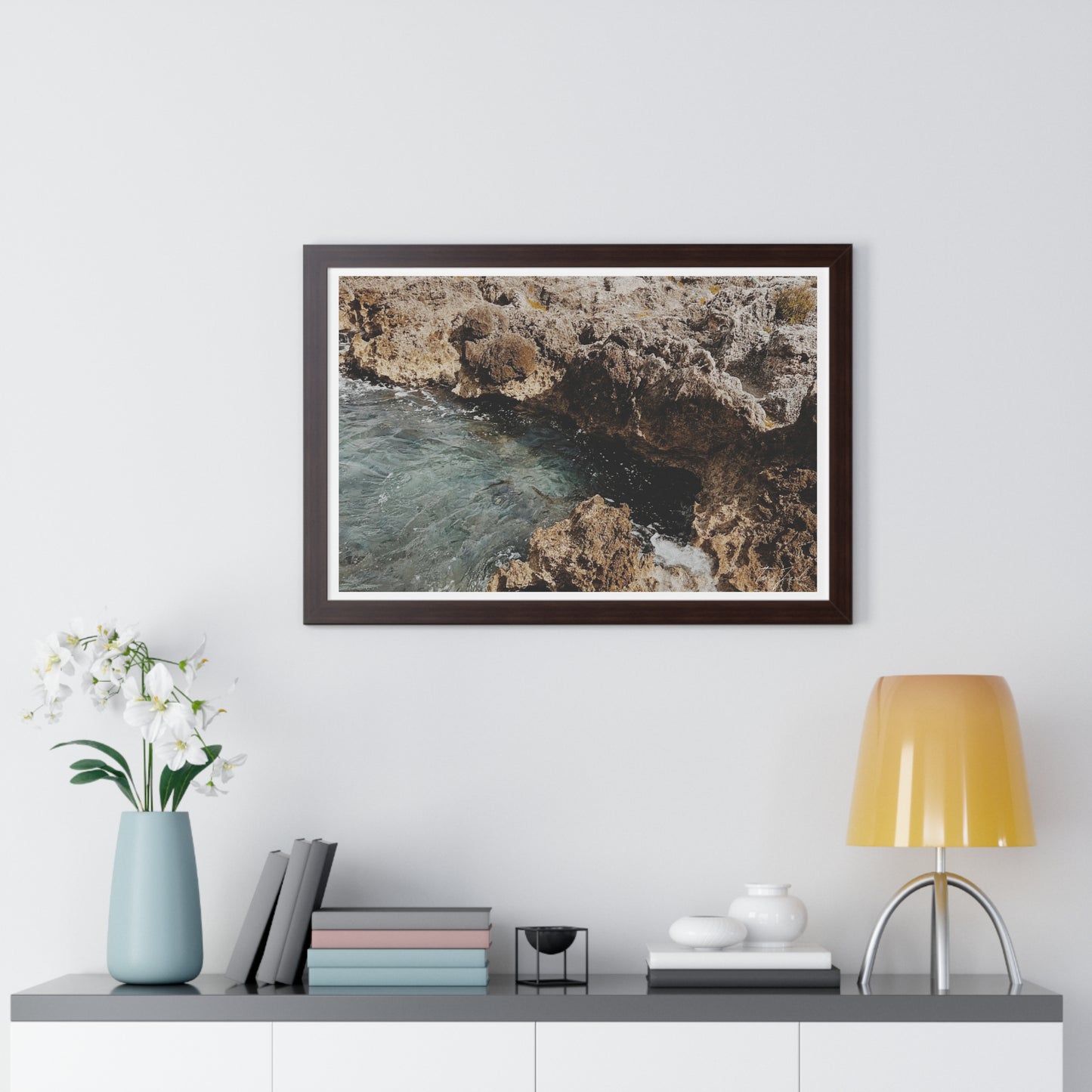 Low Tide - Framed Horizontal Poster