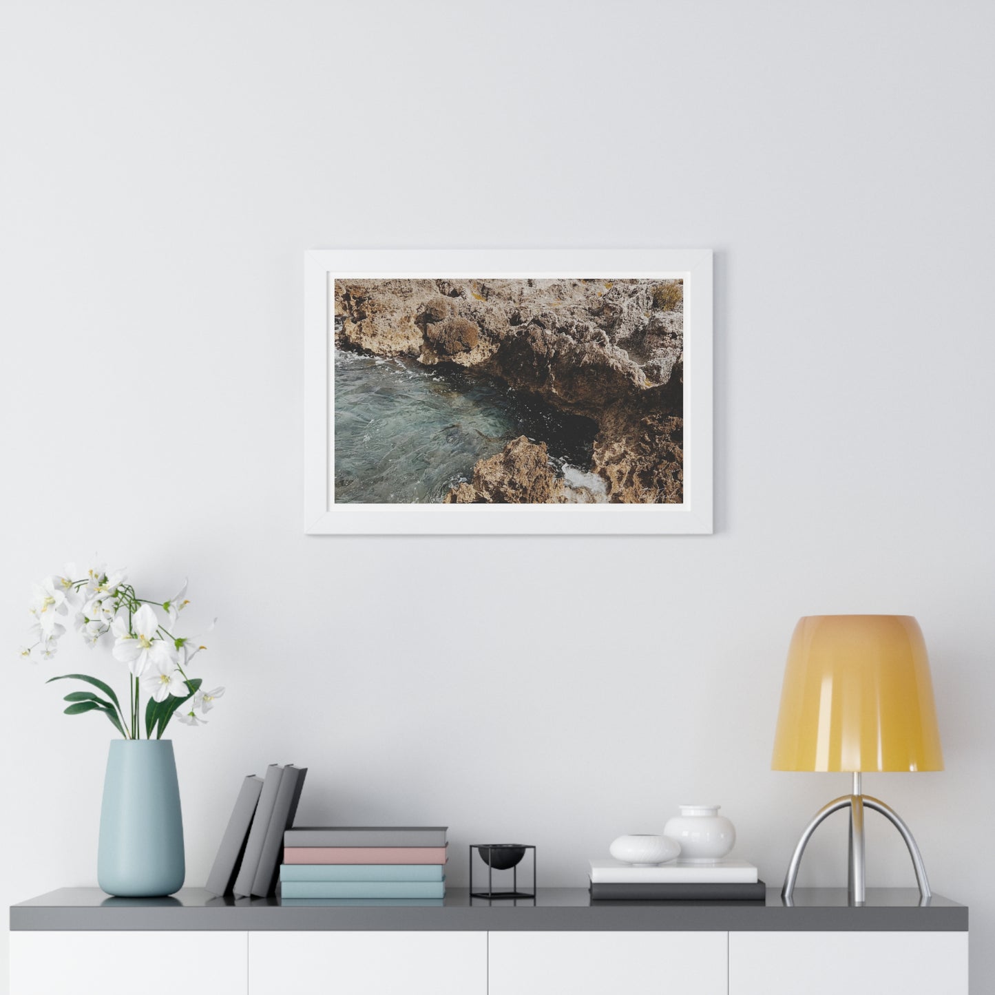 Low Tide - Framed Horizontal Poster