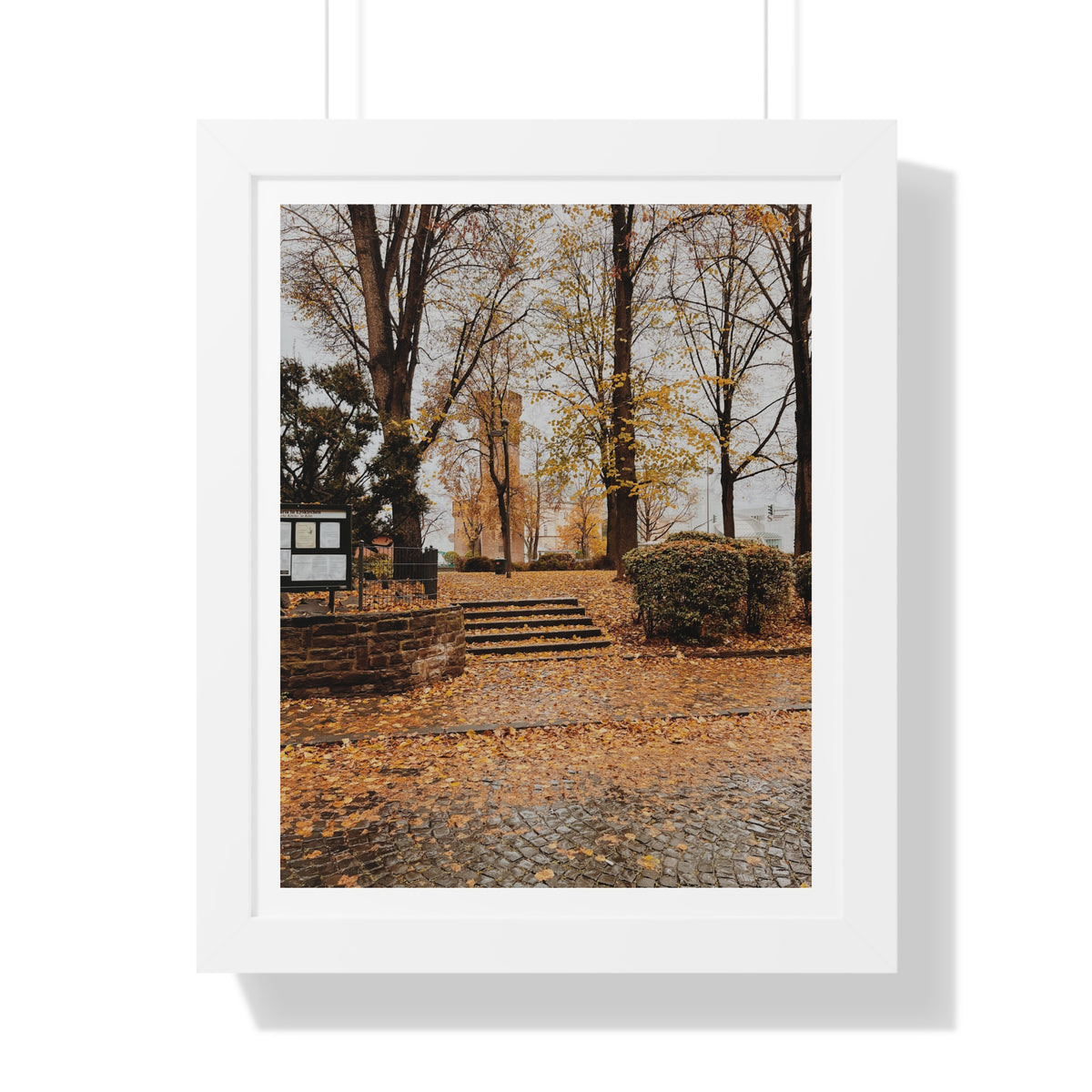 Fall in Germany - Framed Vertical Poster