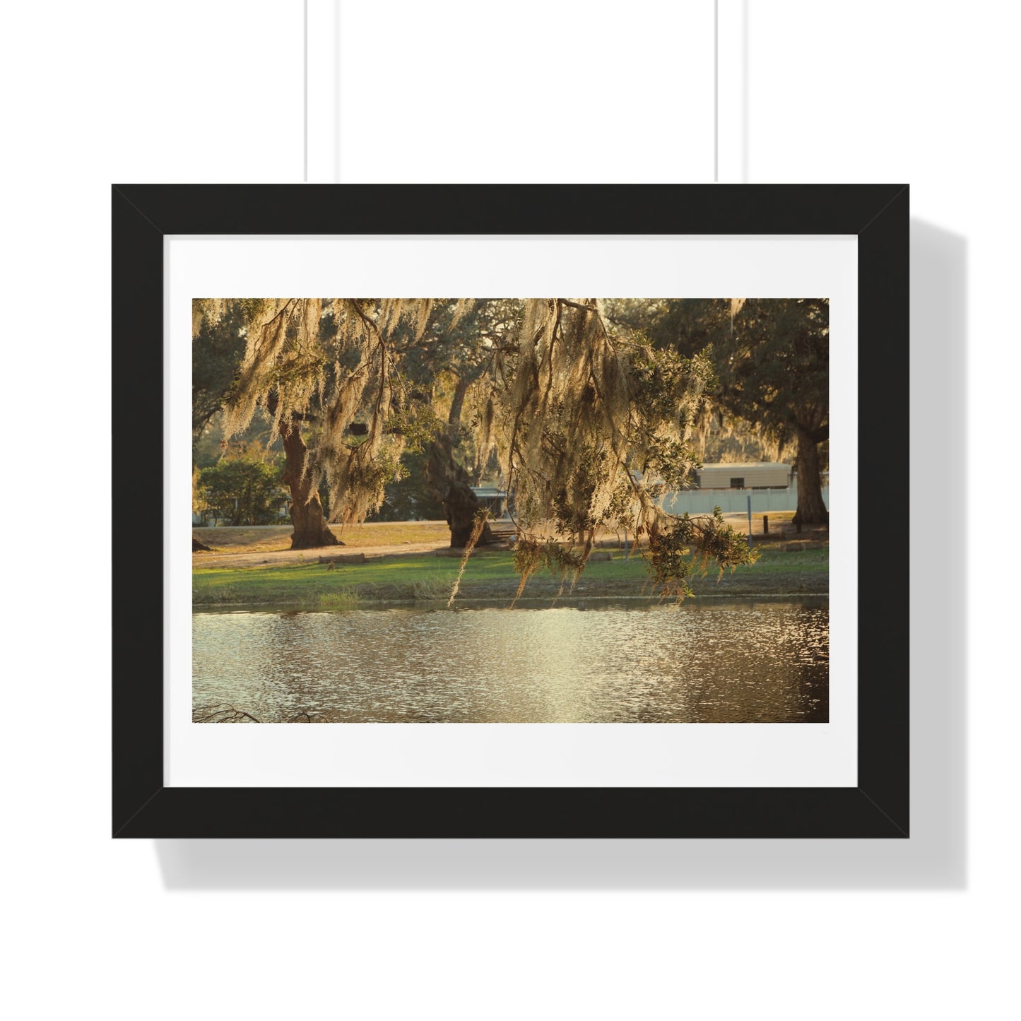 A Golden Park - Framed Horizontal Poster