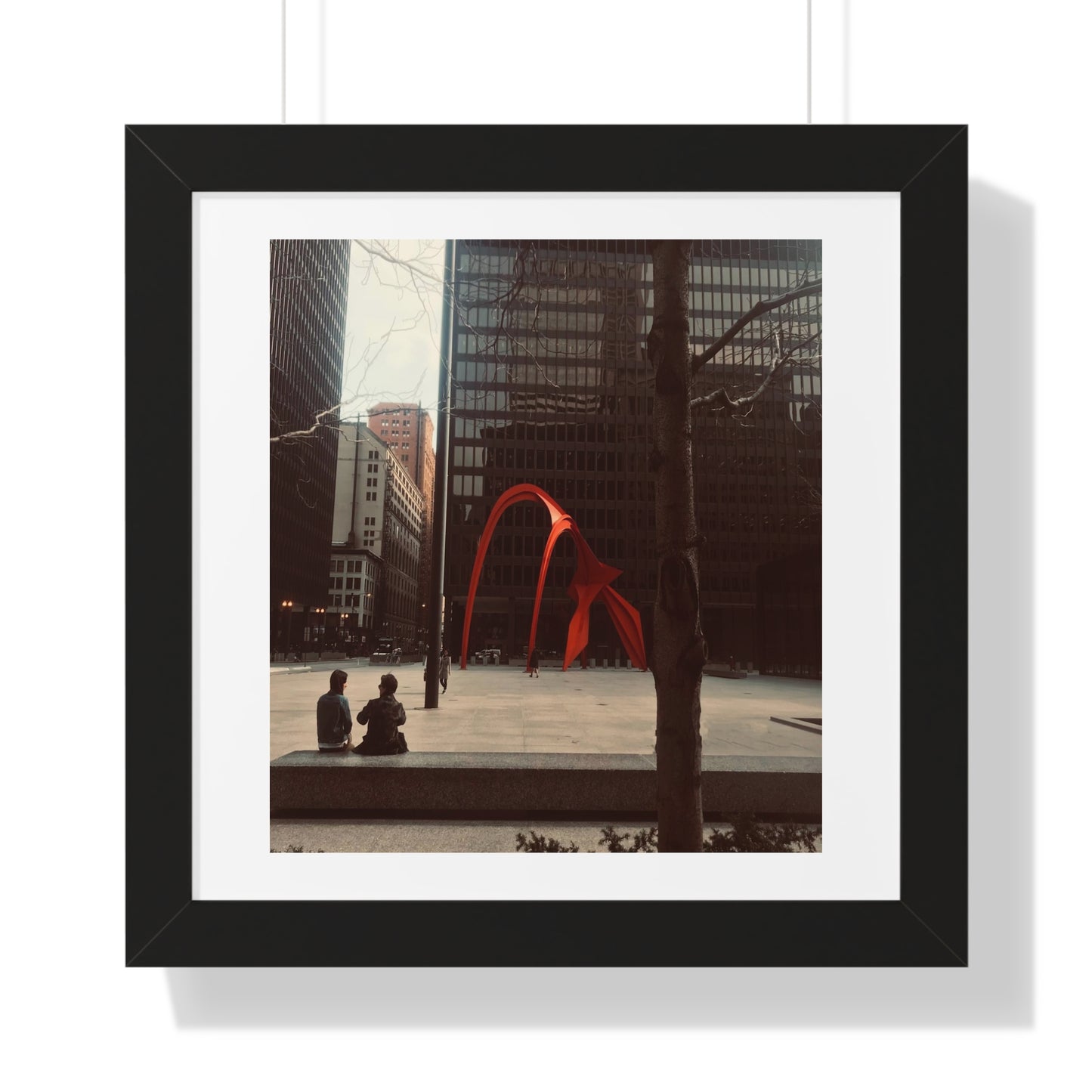 Calder Red - Framed Vertical Poster