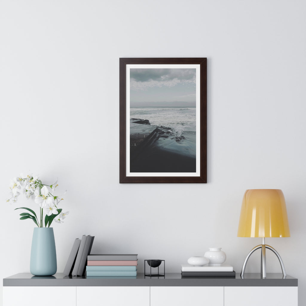 Deep Coast - Framed Vertical Poster