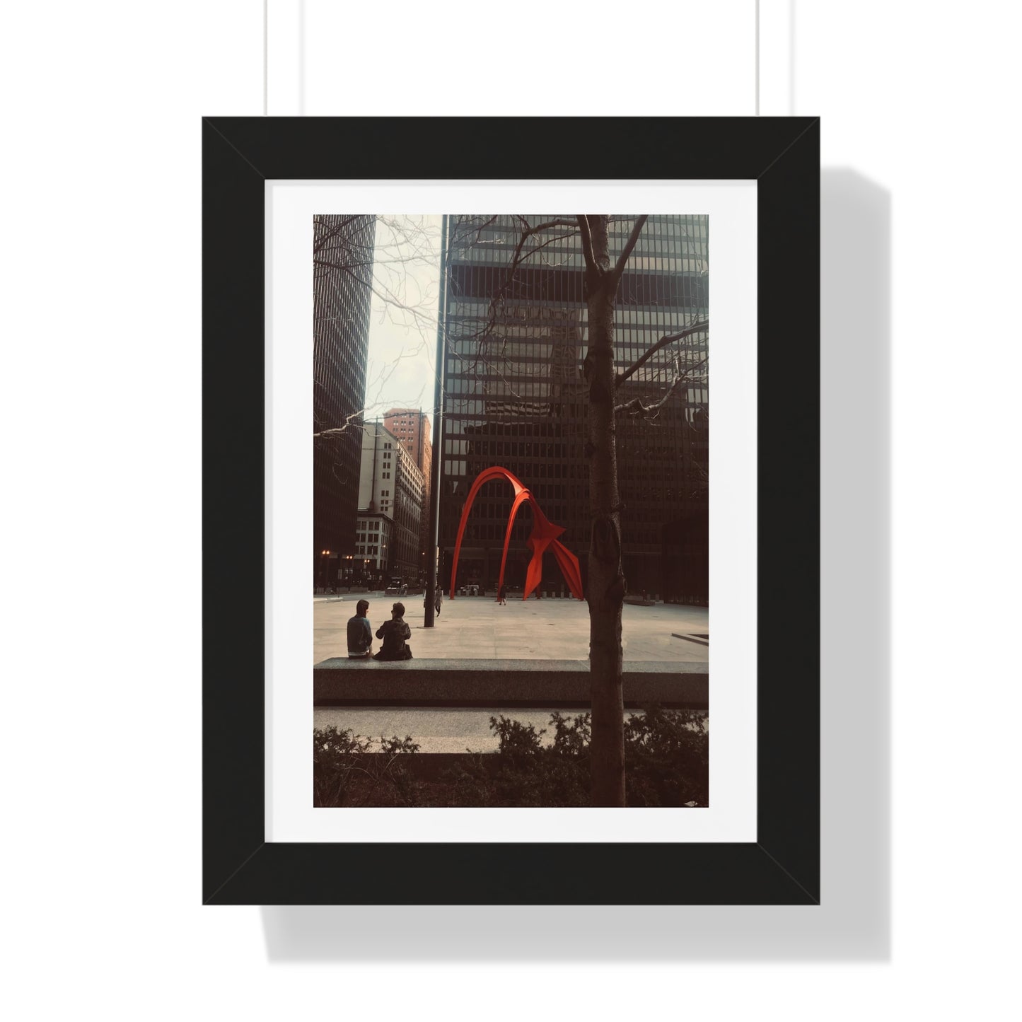 Calder Red - Framed Vertical Poster