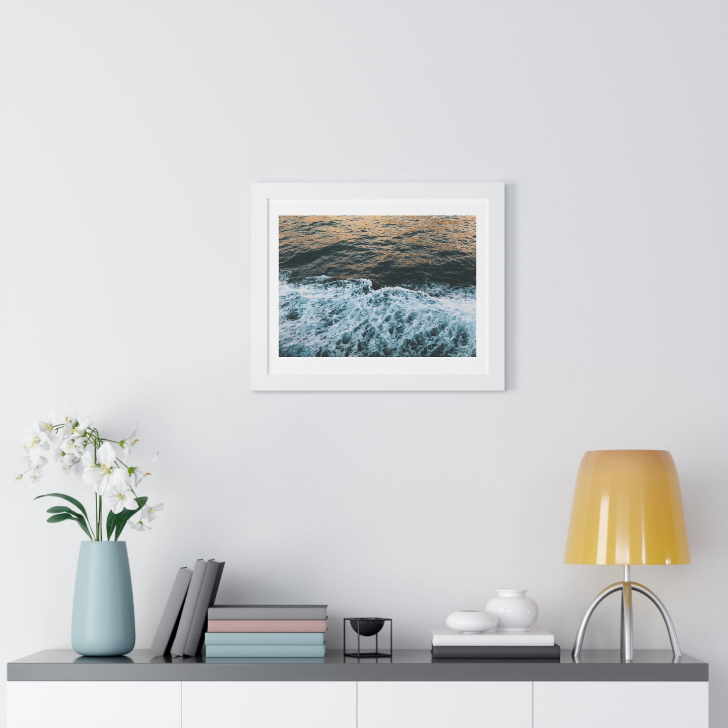 Rushing Waters - Framed Horizontal Poster