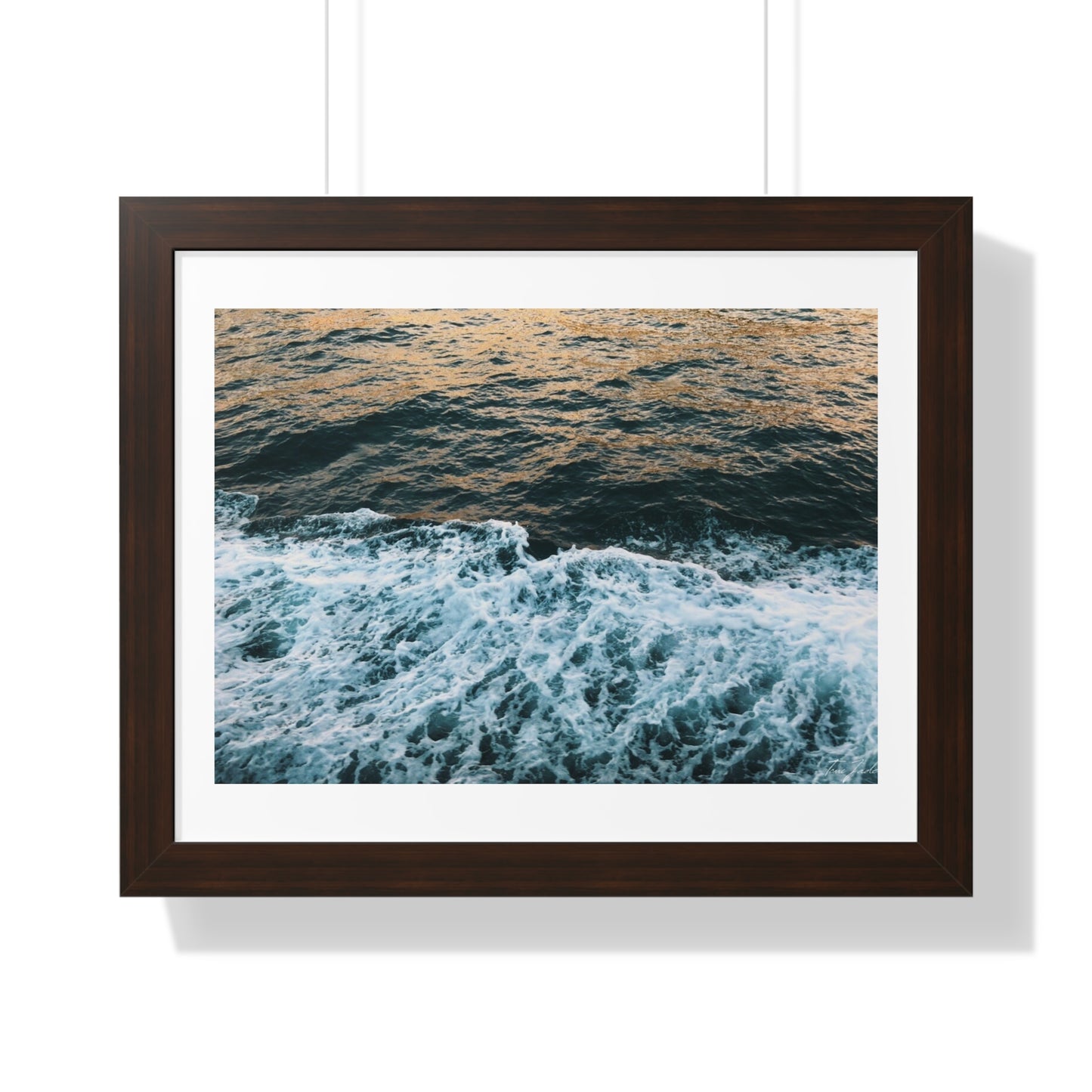 Rushing Waters - Framed Horizontal Poster