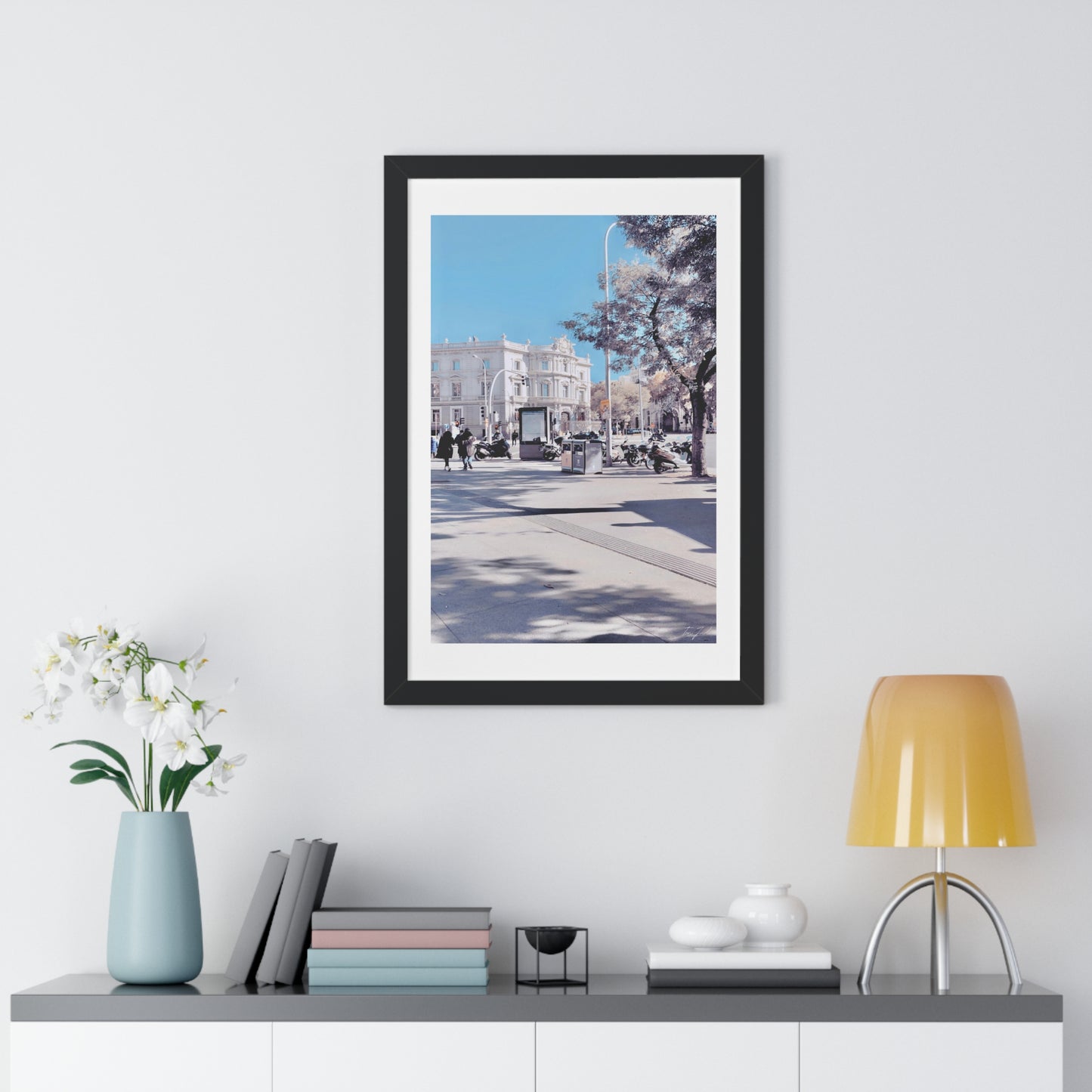 Sunny Winters - Framed Vertical Poster