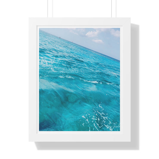 Ocean Blue - Framed Vertical Poster