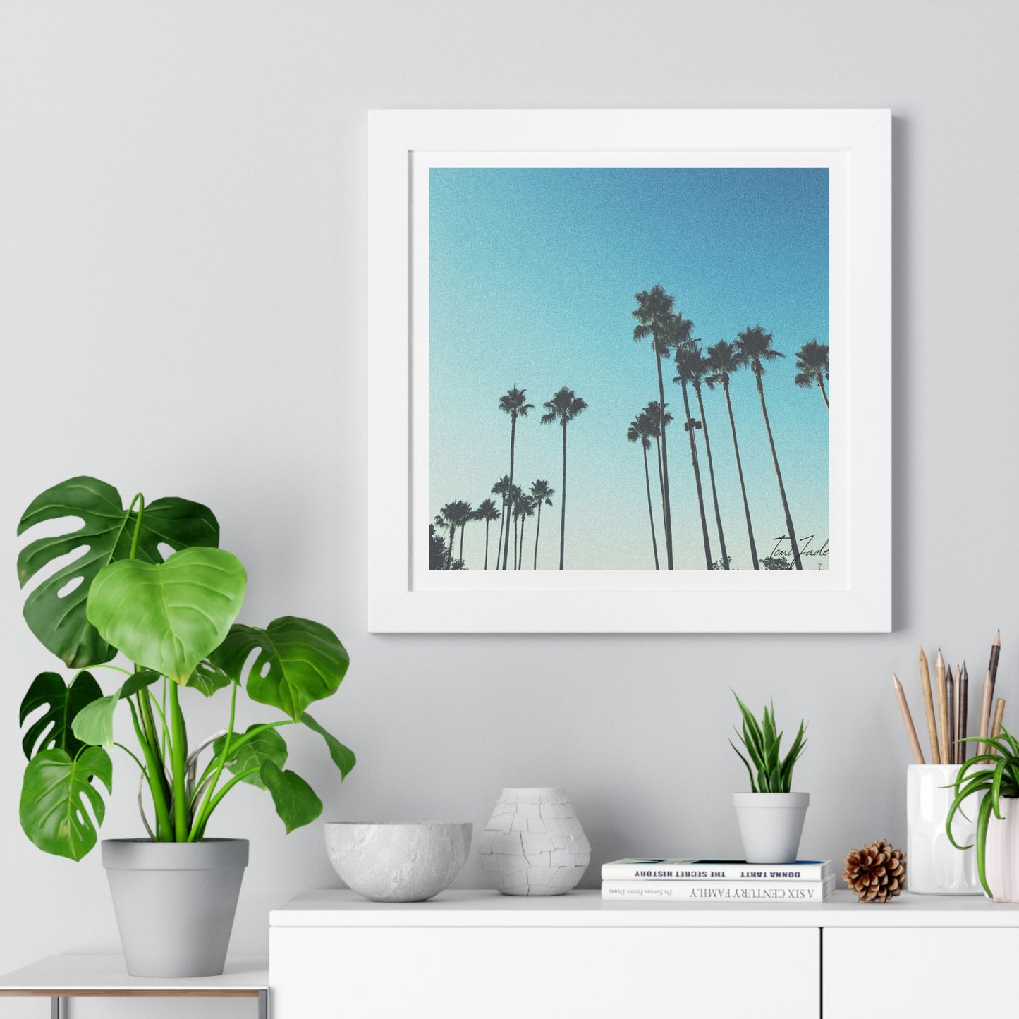 Palm Paradise - Framed Vertical Poster