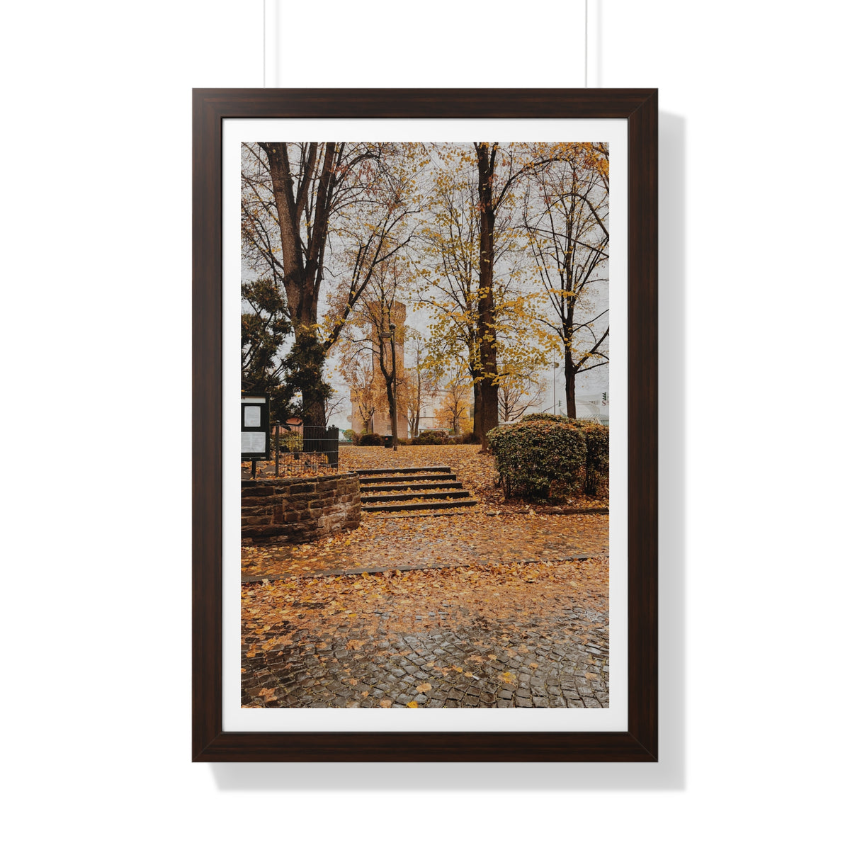 Fall in Germany - Framed Vertical Poster