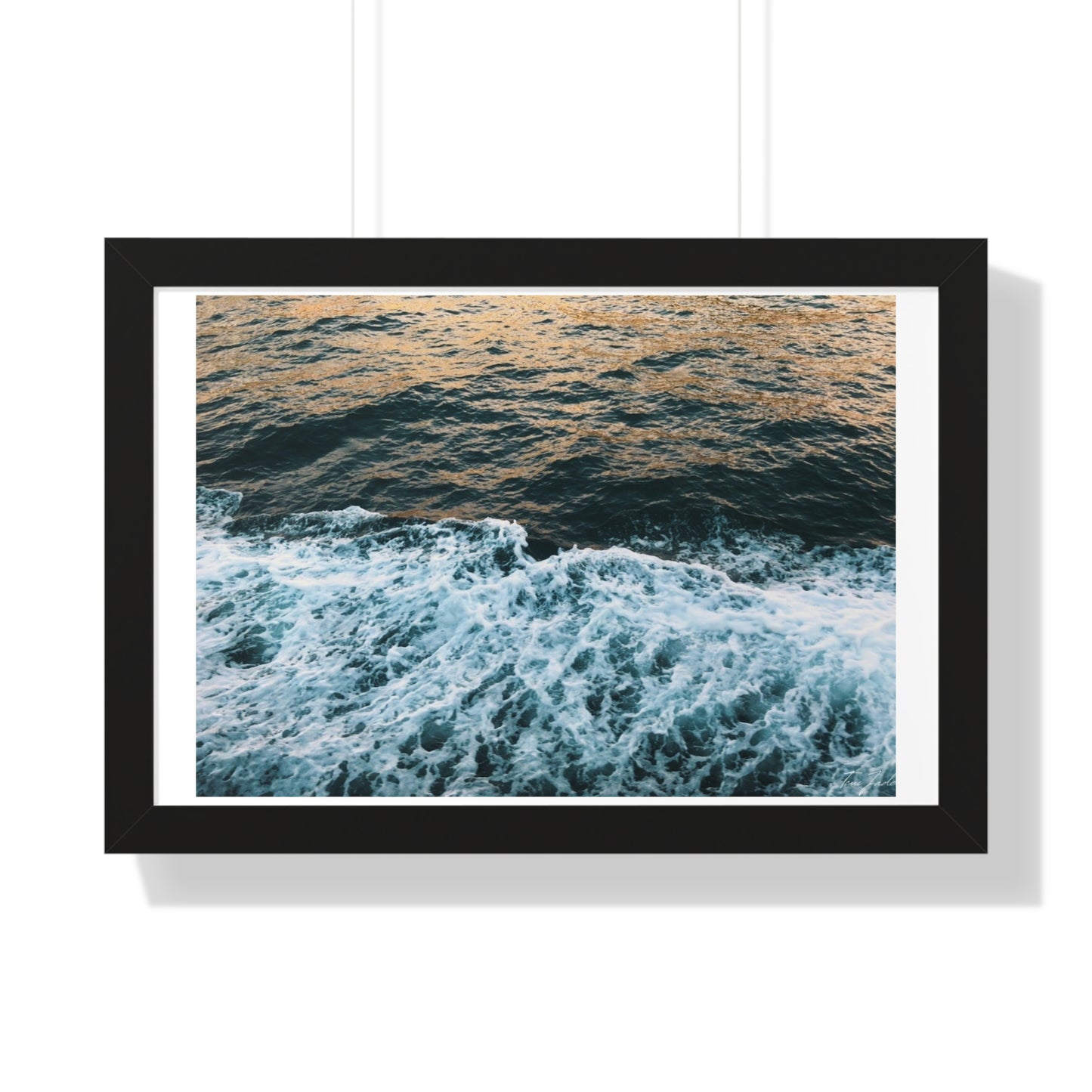 Rushing Waters - Framed Horizontal Poster