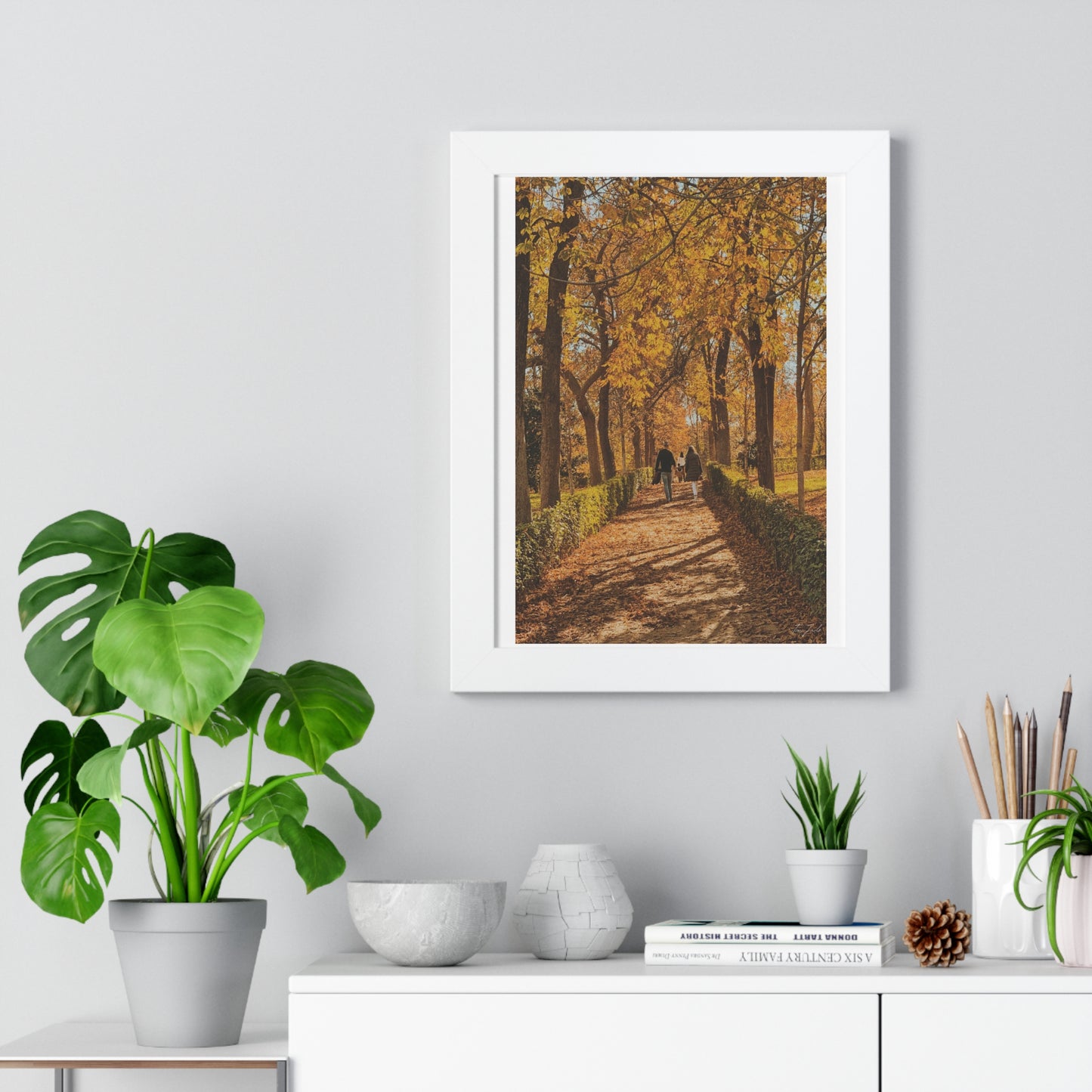 Autumn in Spain - Framed Vertical Poster