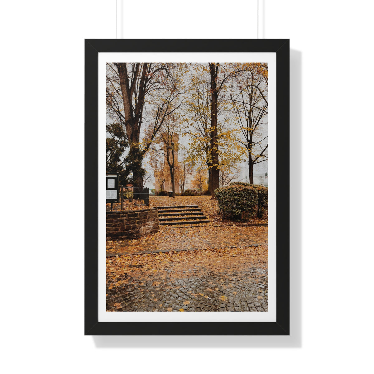 Fall in Germany - Framed Vertical Poster