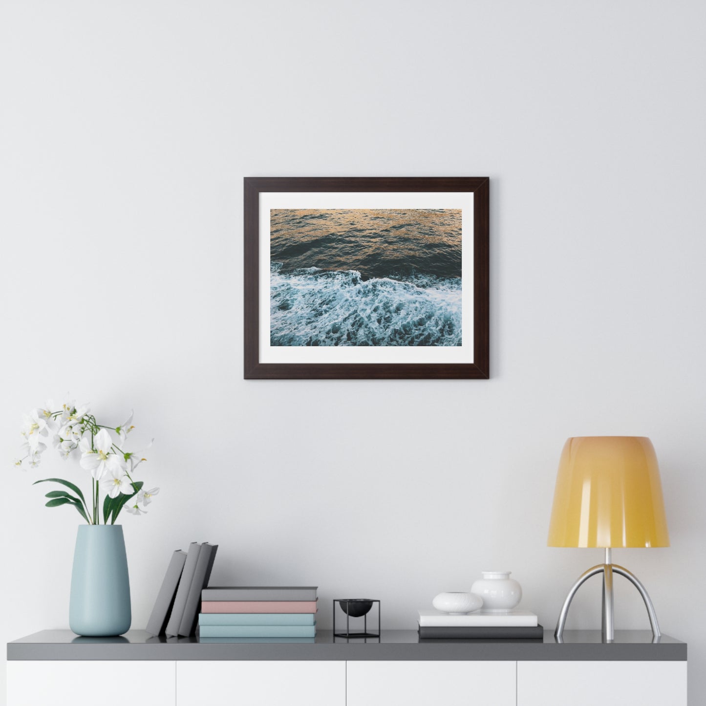 Rushing Waters - Framed Horizontal Poster