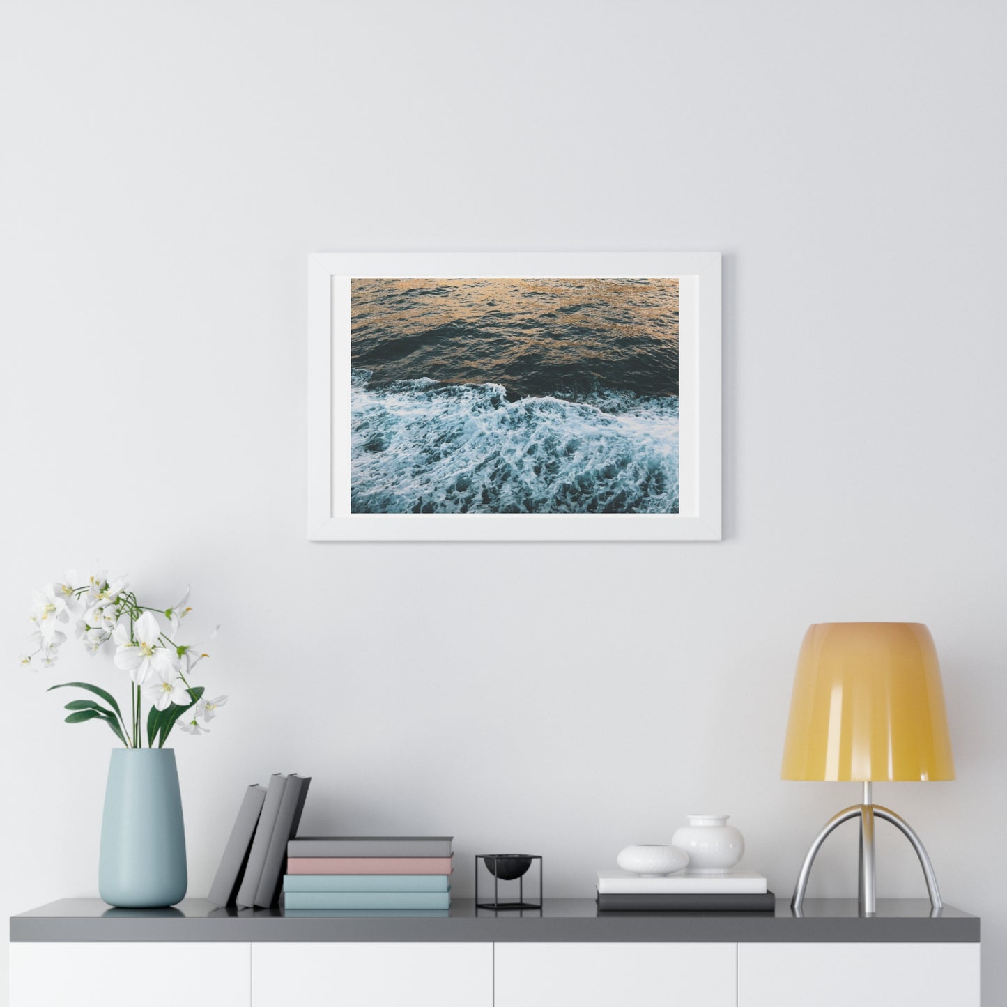 Rushing Waters - Framed Horizontal Poster