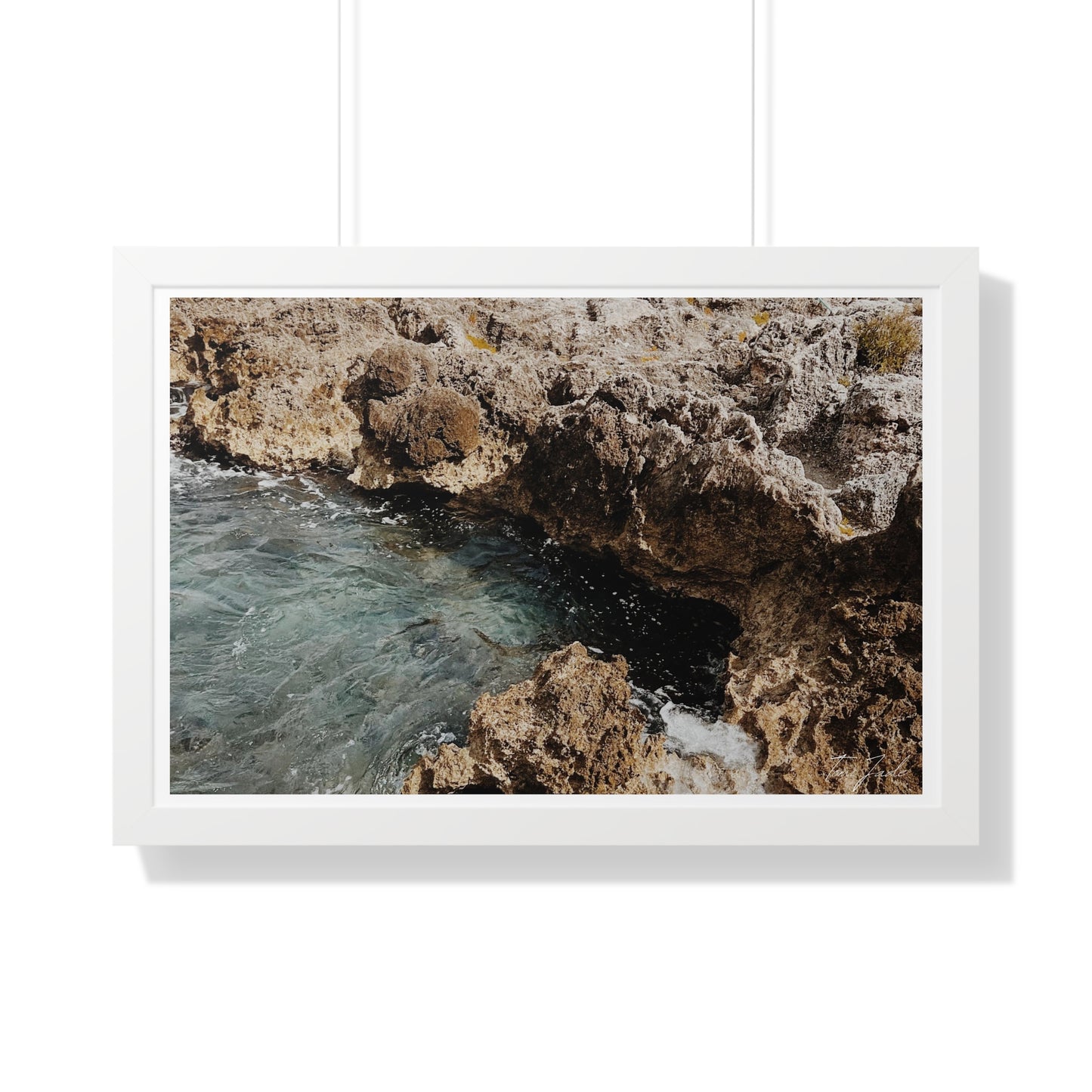 Low Tide - Framed Horizontal Poster