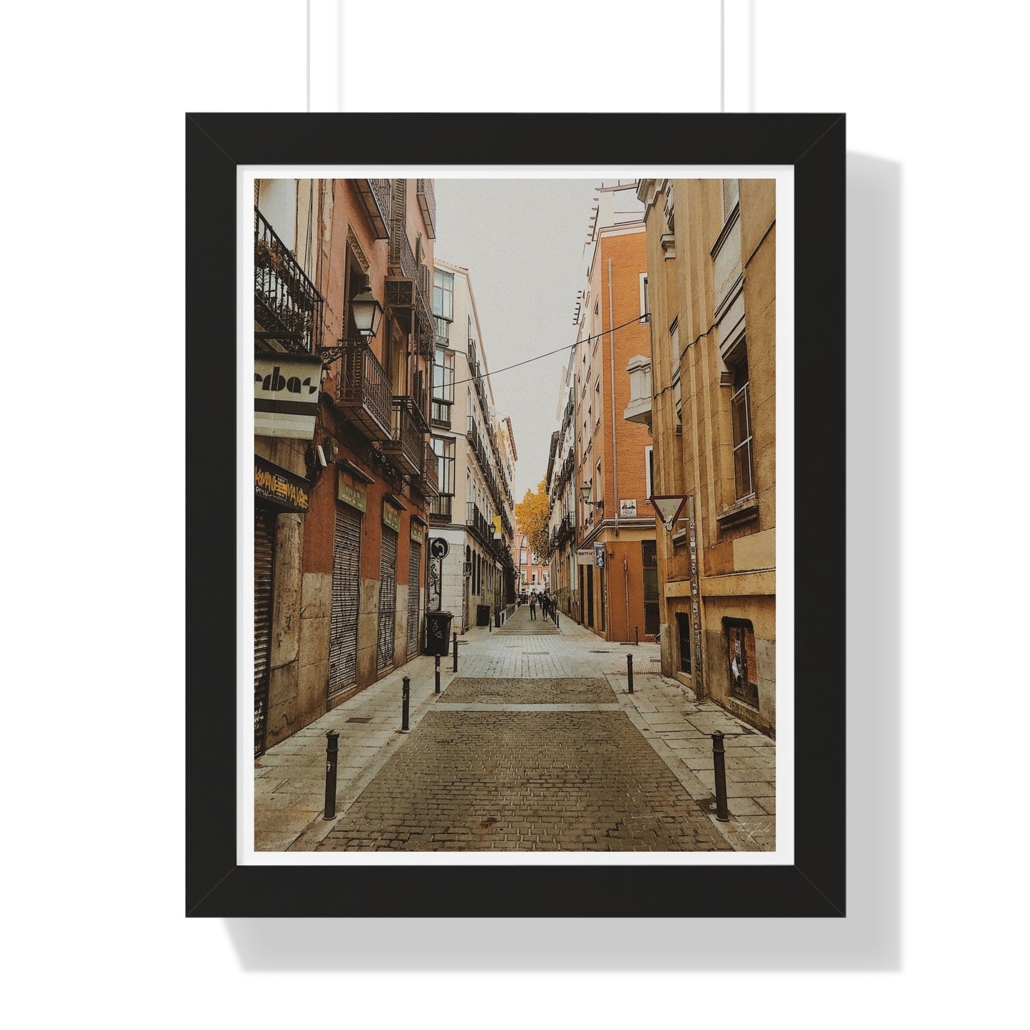 Nostalgic Streets - Framed Vertical Poster