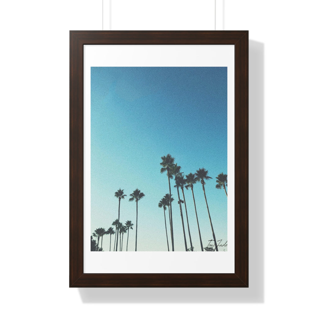Palm Paradise - Framed Vertical Poster