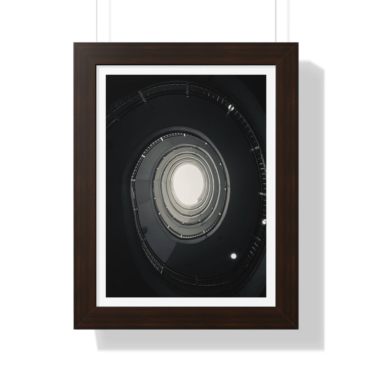 Spiral Staircase - Framed Vertical Poster