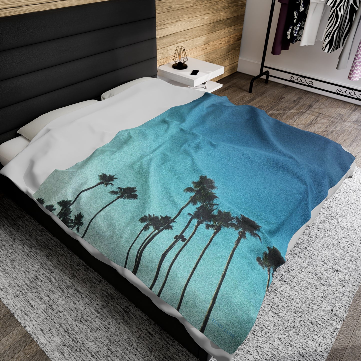 Palm Paradise - Velveteen Plush Blanket