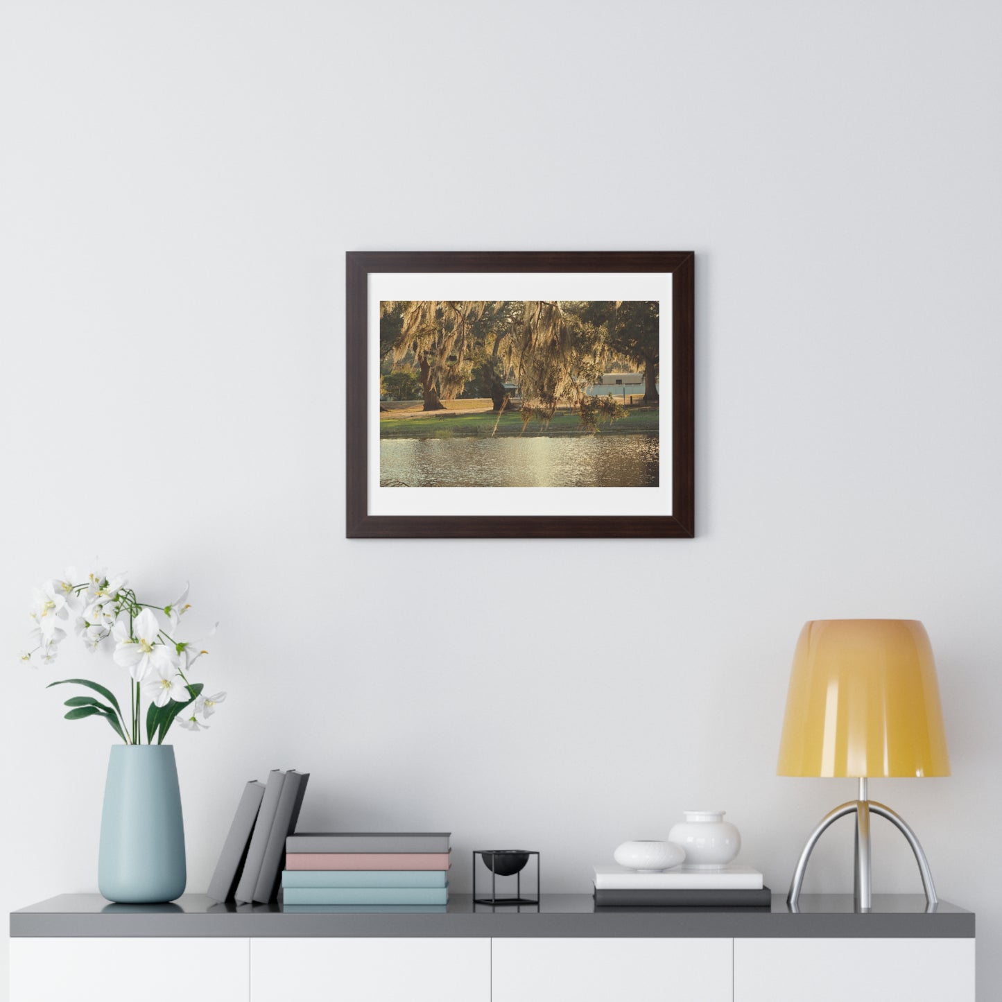 A Golden Park - Framed Horizontal Poster