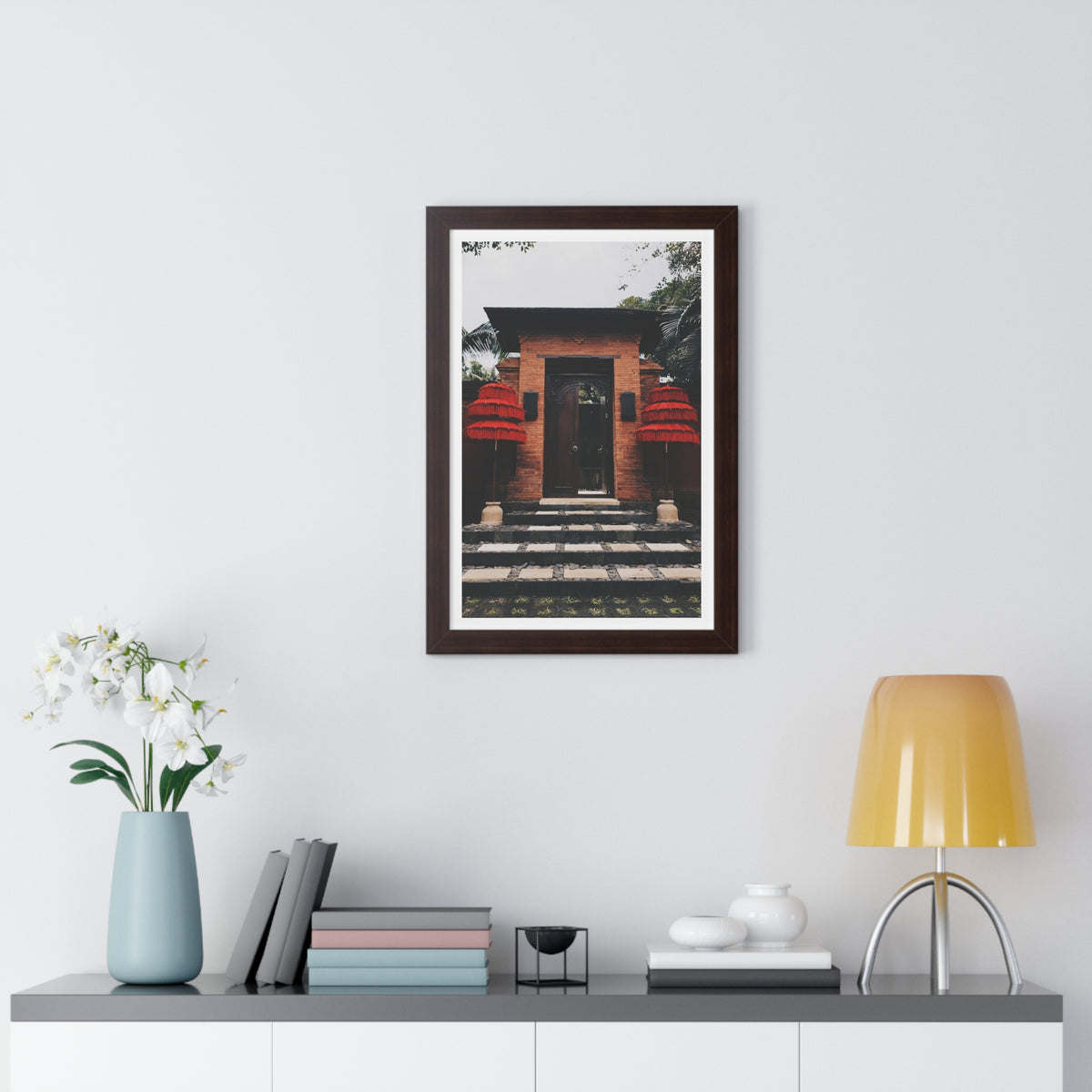 Indonesian Entrance - Framed Vertical Poster