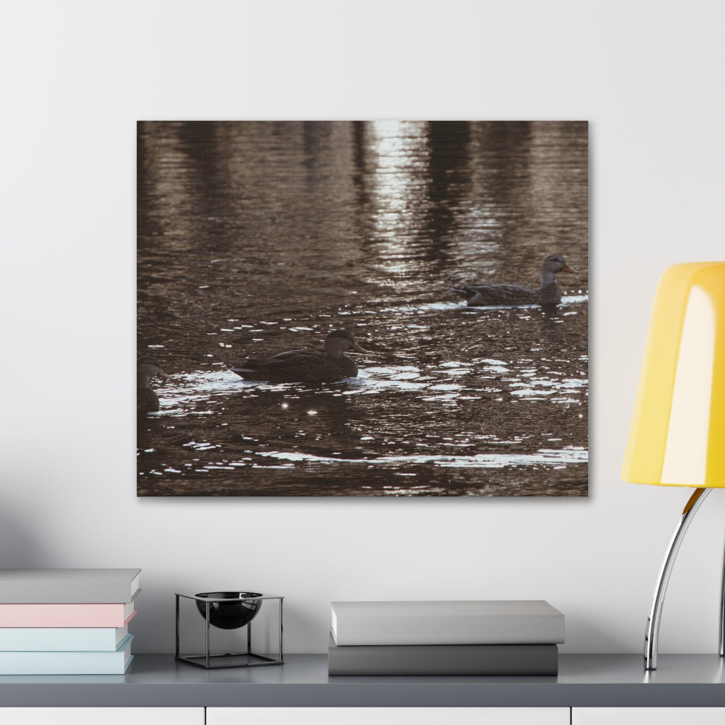 Ducks in a Pond - Canvas Gallery Wraps