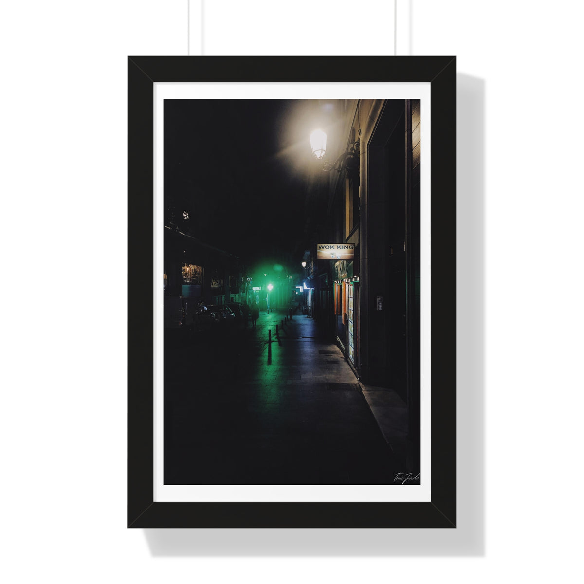 Night in Madrid - Framed Vertical Poster