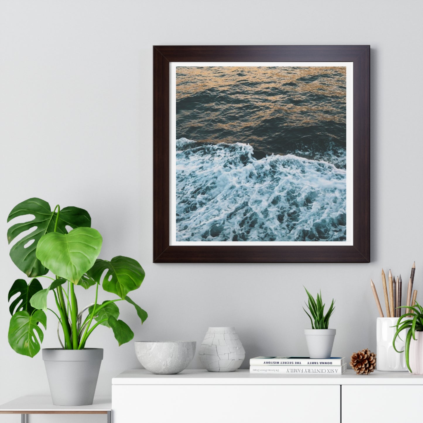 Rushing Waters - Framed Horizontal Poster