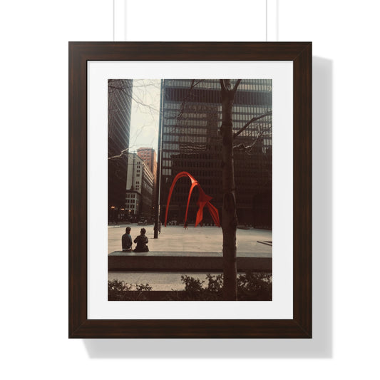 Calder Red - Framed Vertical Poster