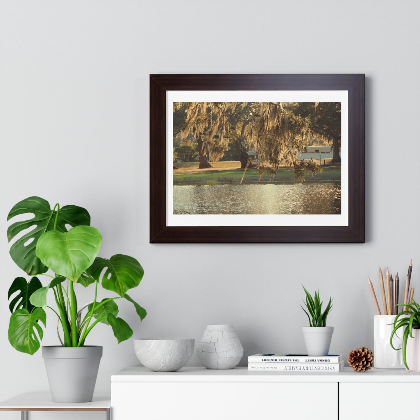 A Golden Park - Framed Horizontal Poster